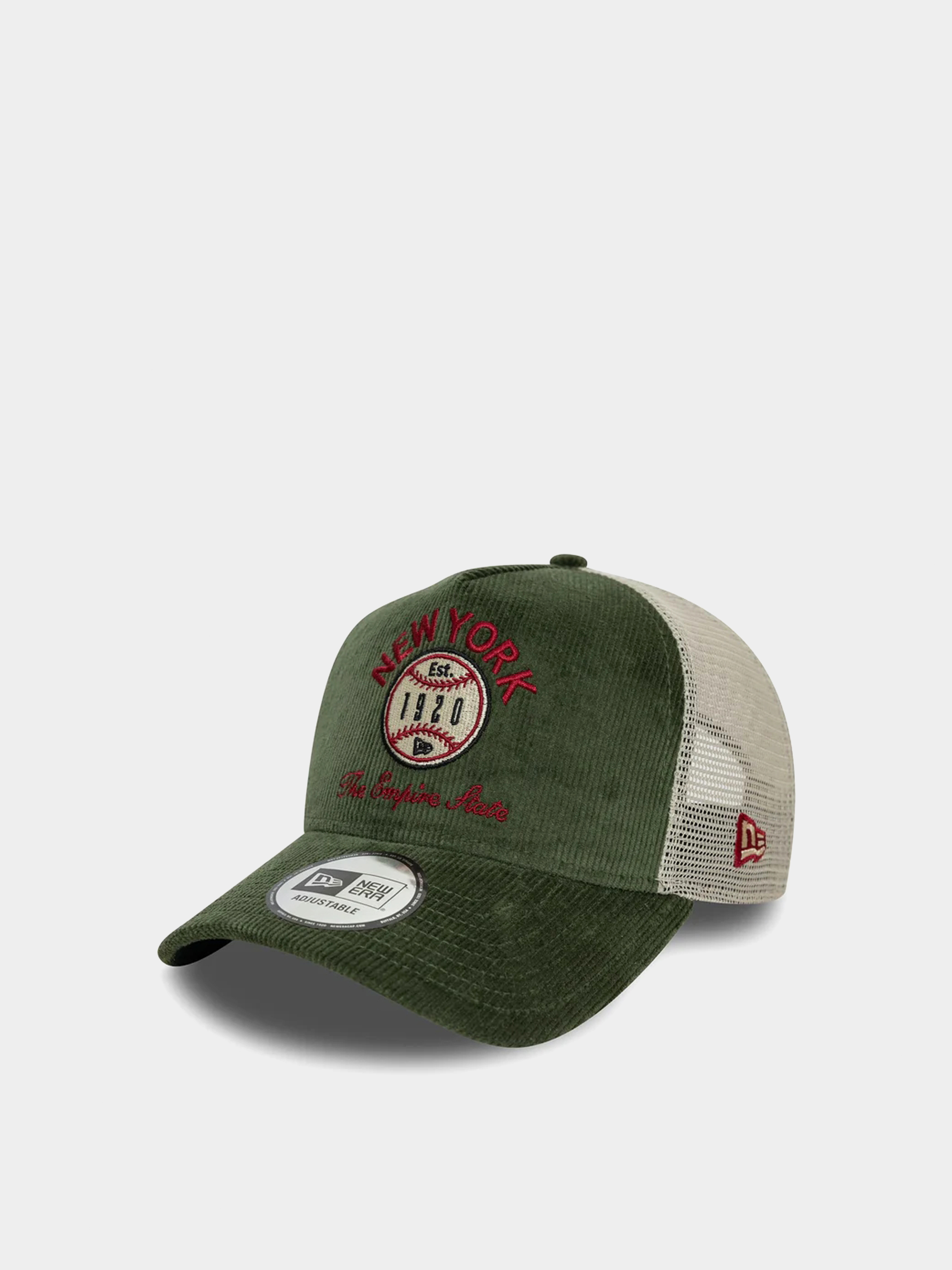 Șapcă New Era Cord Graphic Trucker (dark green)