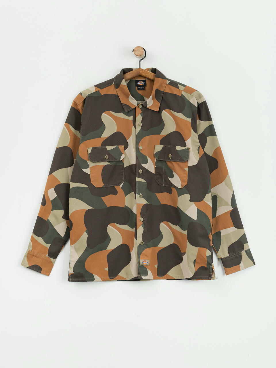 Cămașă Dickies Camo Canvas Work (imperial green)