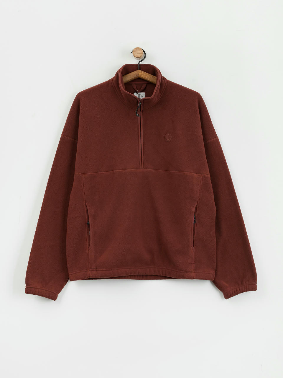 Hanorac cu glugă Polar Skate Ivan Half Zip (wine)