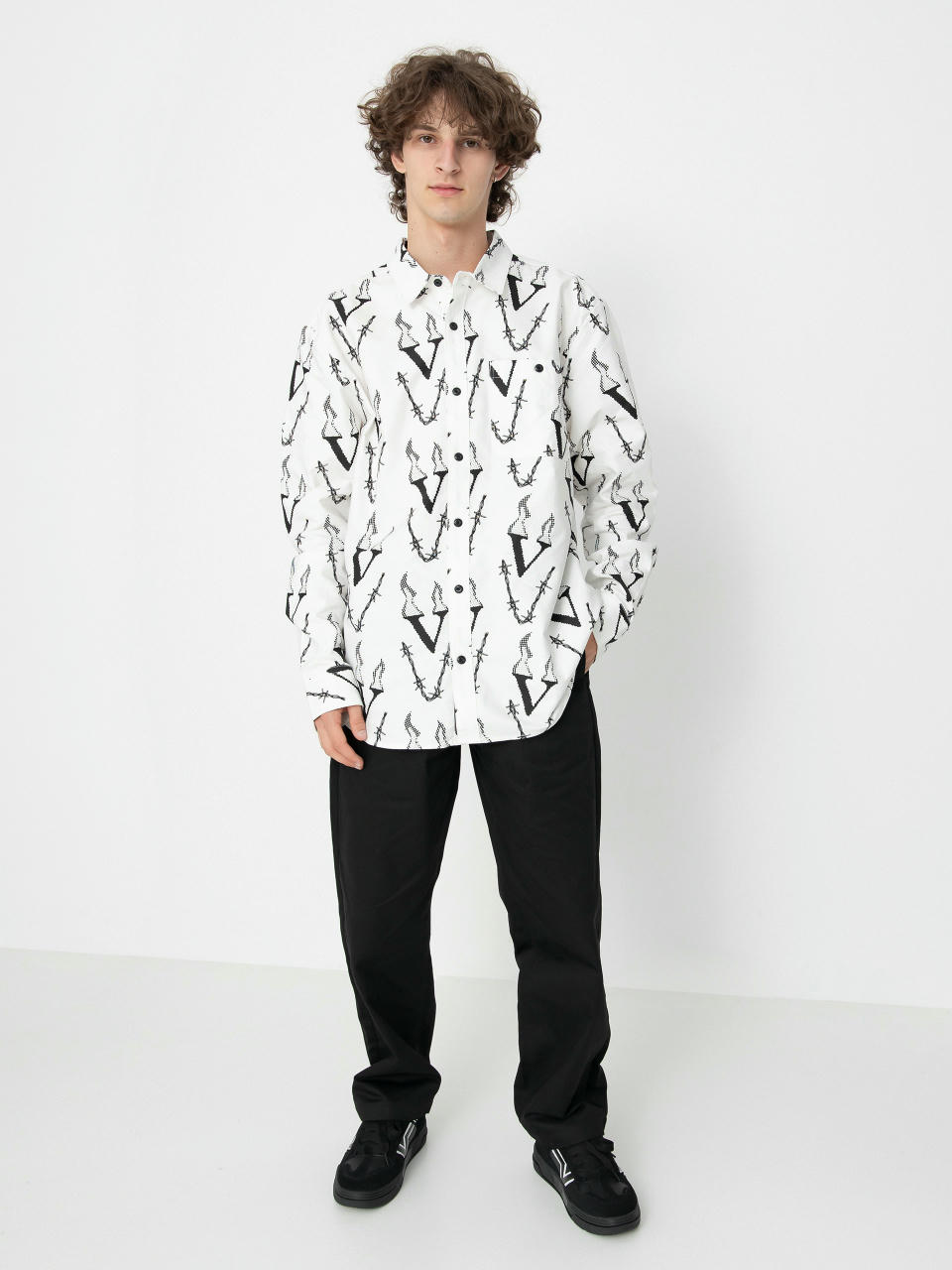 Cămașă Volcom Fergadelic Woven Ls (white)