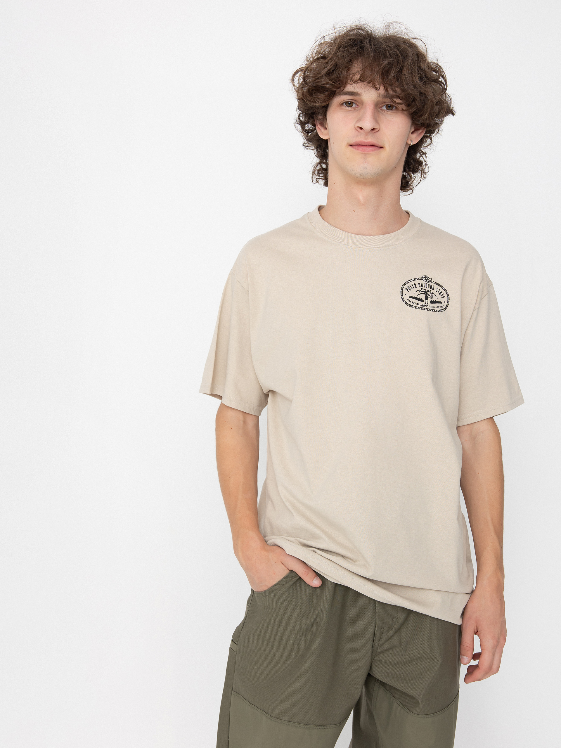 Tricou Lakai X Poler Abducted (light sand)