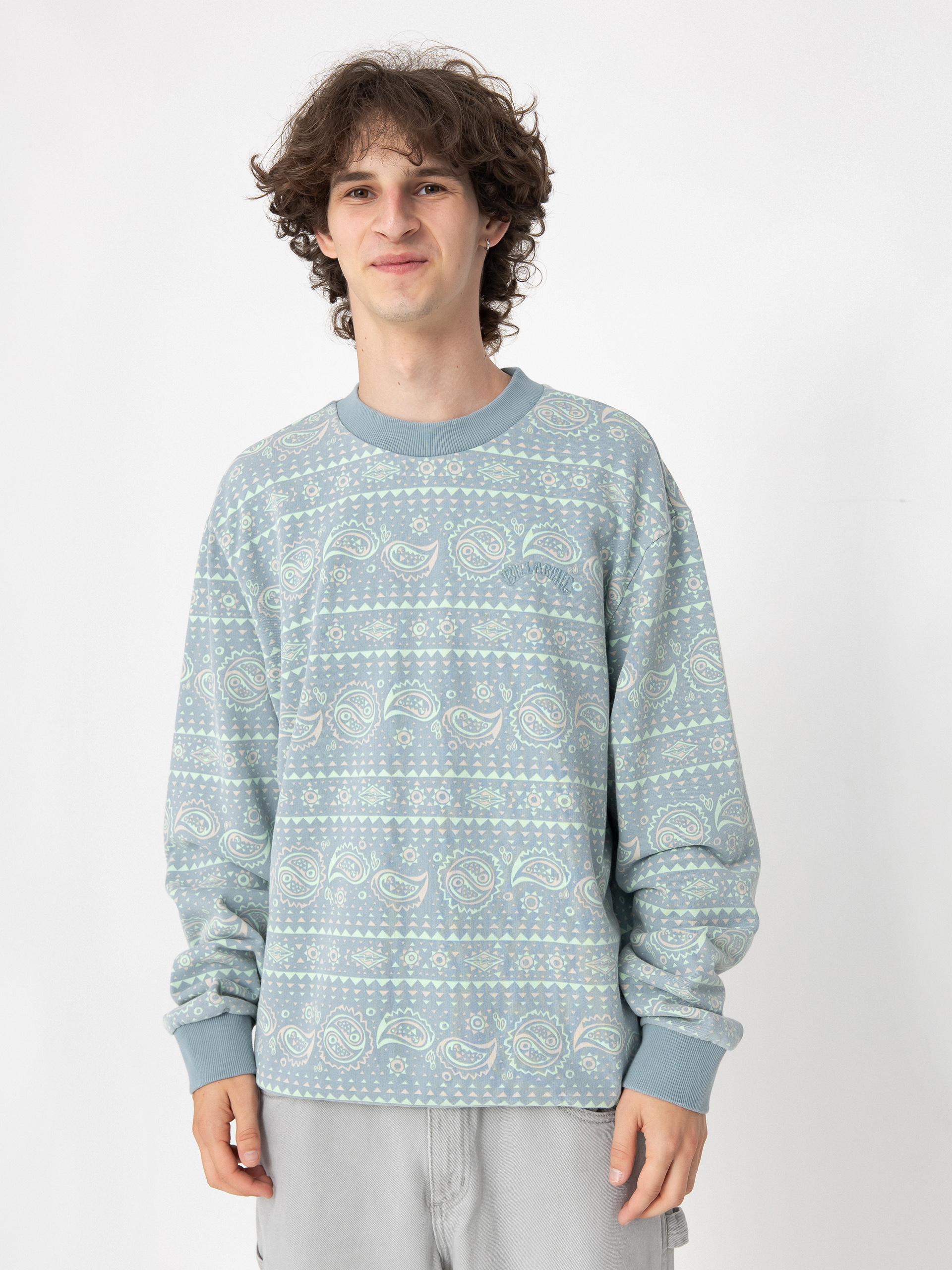 Hanorac Billabong Halfrack Crew (washed blue)