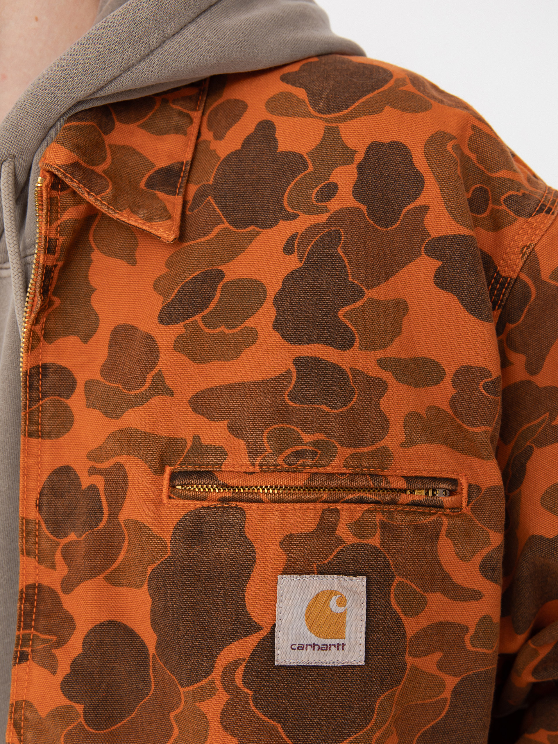 Geacă Carhartt WIP Duck Detroit (camo duck/green/turmeric)
