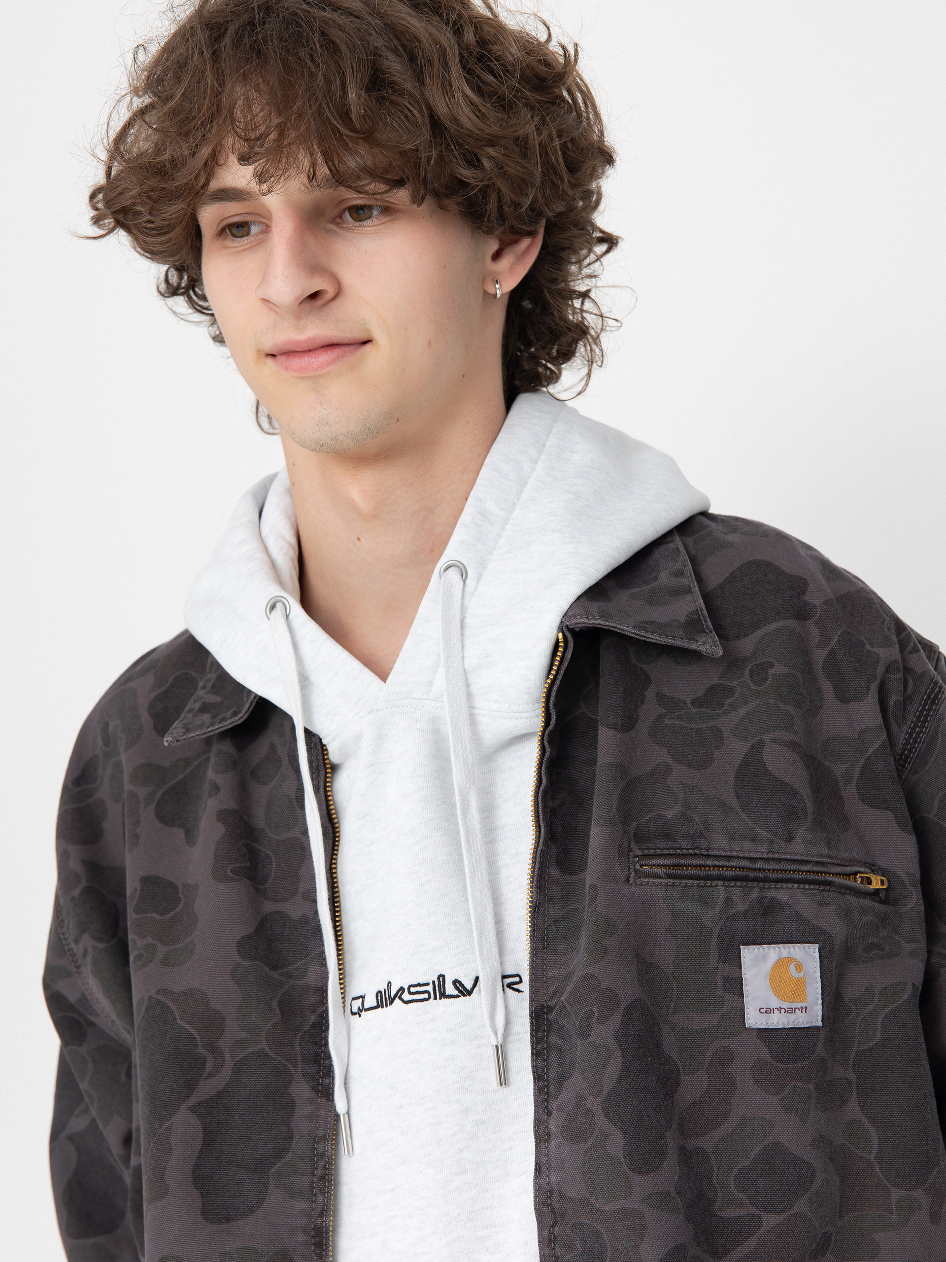Geacă Carhartt WIP Duck Detroit (camo duck/green/graphite)