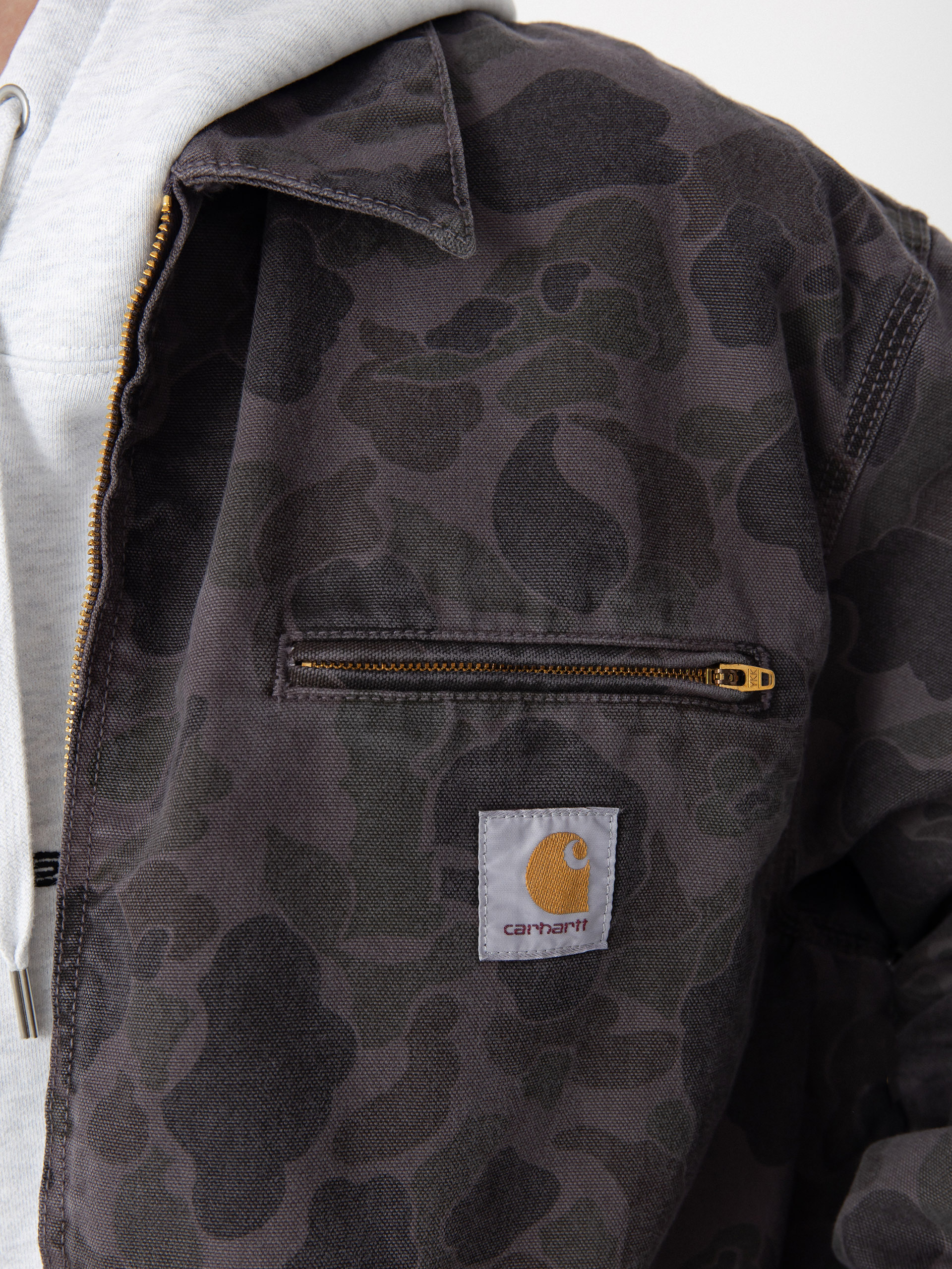 Geacă Carhartt WIP Duck Detroit (camo duck/green/graphite)