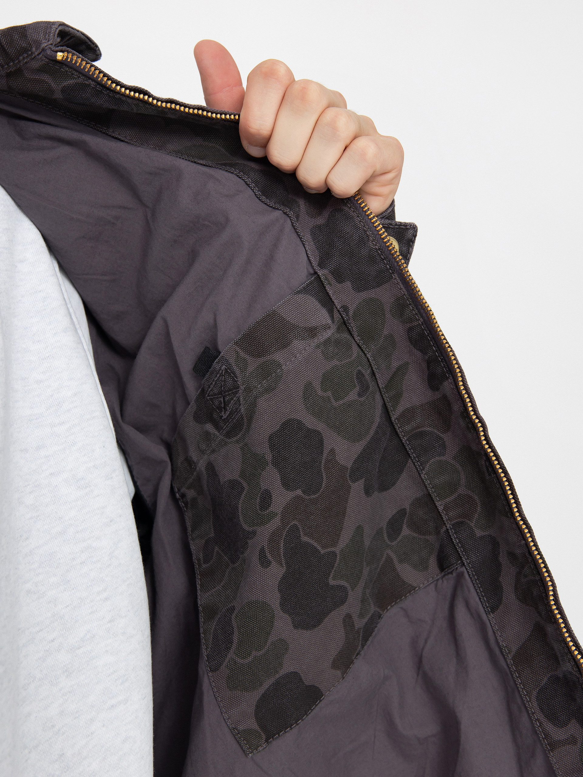 Geacă Carhartt WIP Duck Detroit (camo duck/green/graphite)