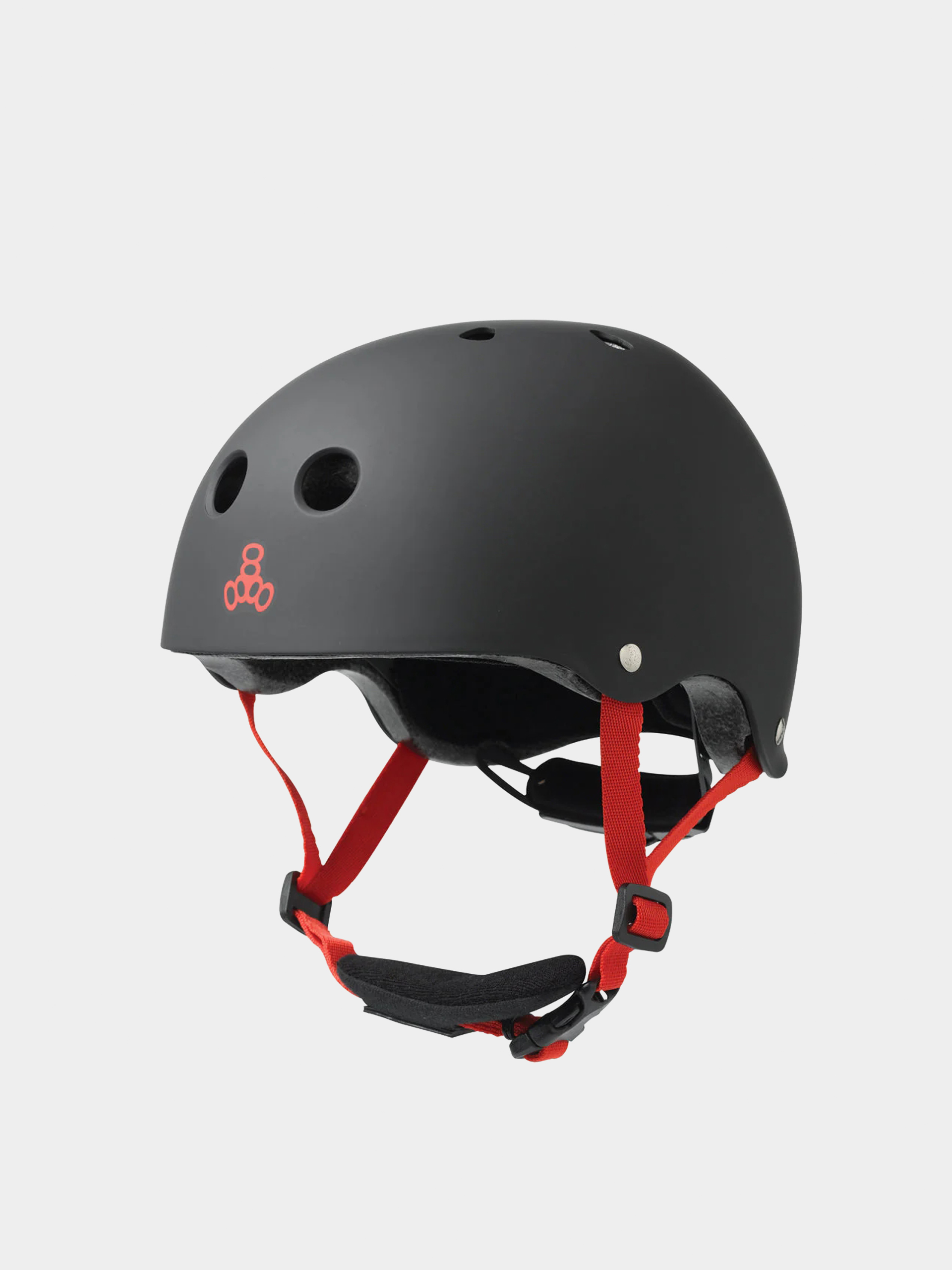 Casque jeunesse certifié Triple 8 Youth Lil 8 noir caoutchouc