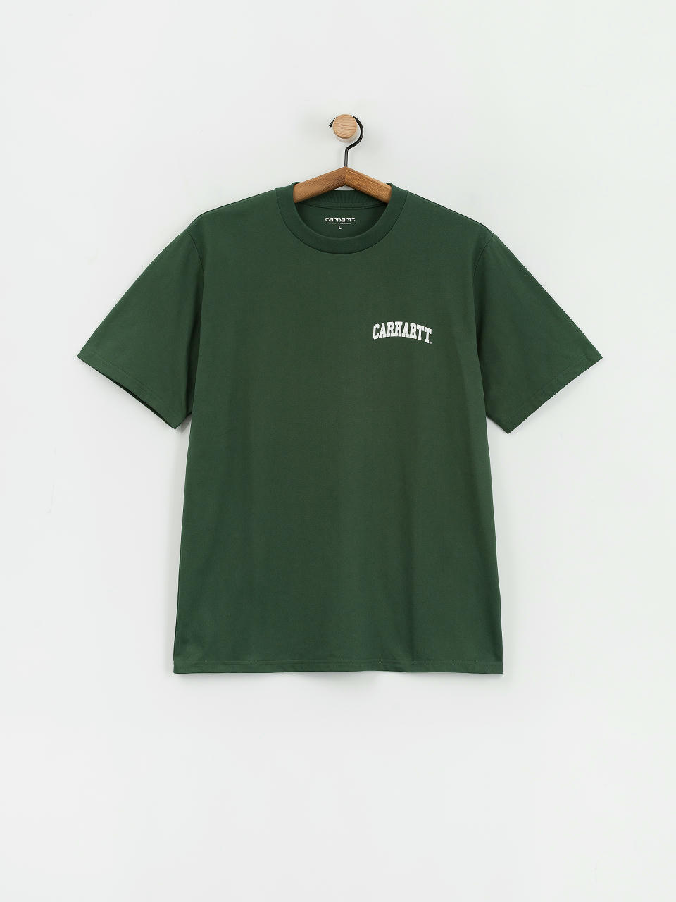 Tricou Carhartt WIP University Script (sycamore tree/white)