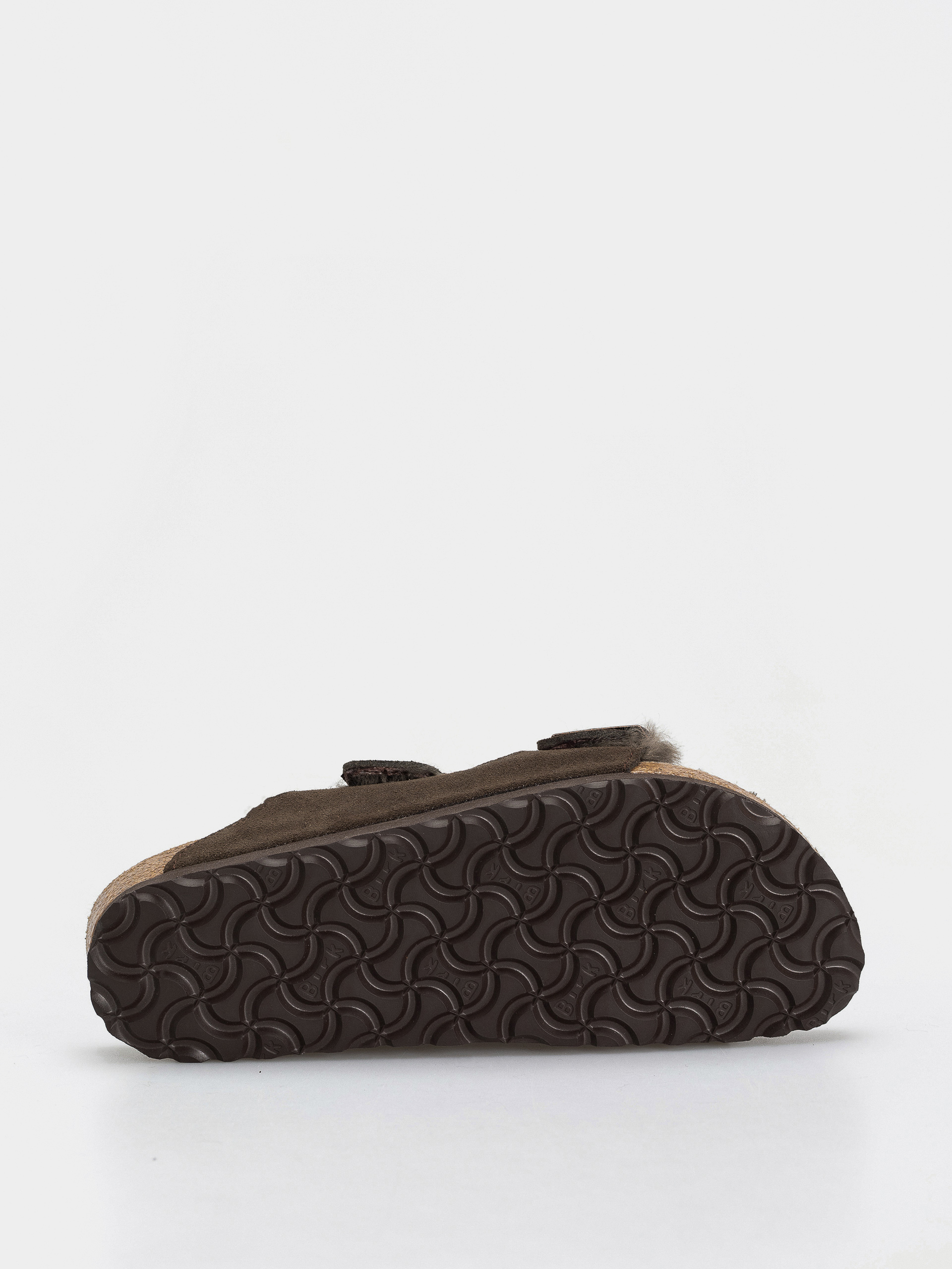 Șlapi Birkenstock Arizona Shearling Suede Leather Fur Narrow Wmn (mocha)