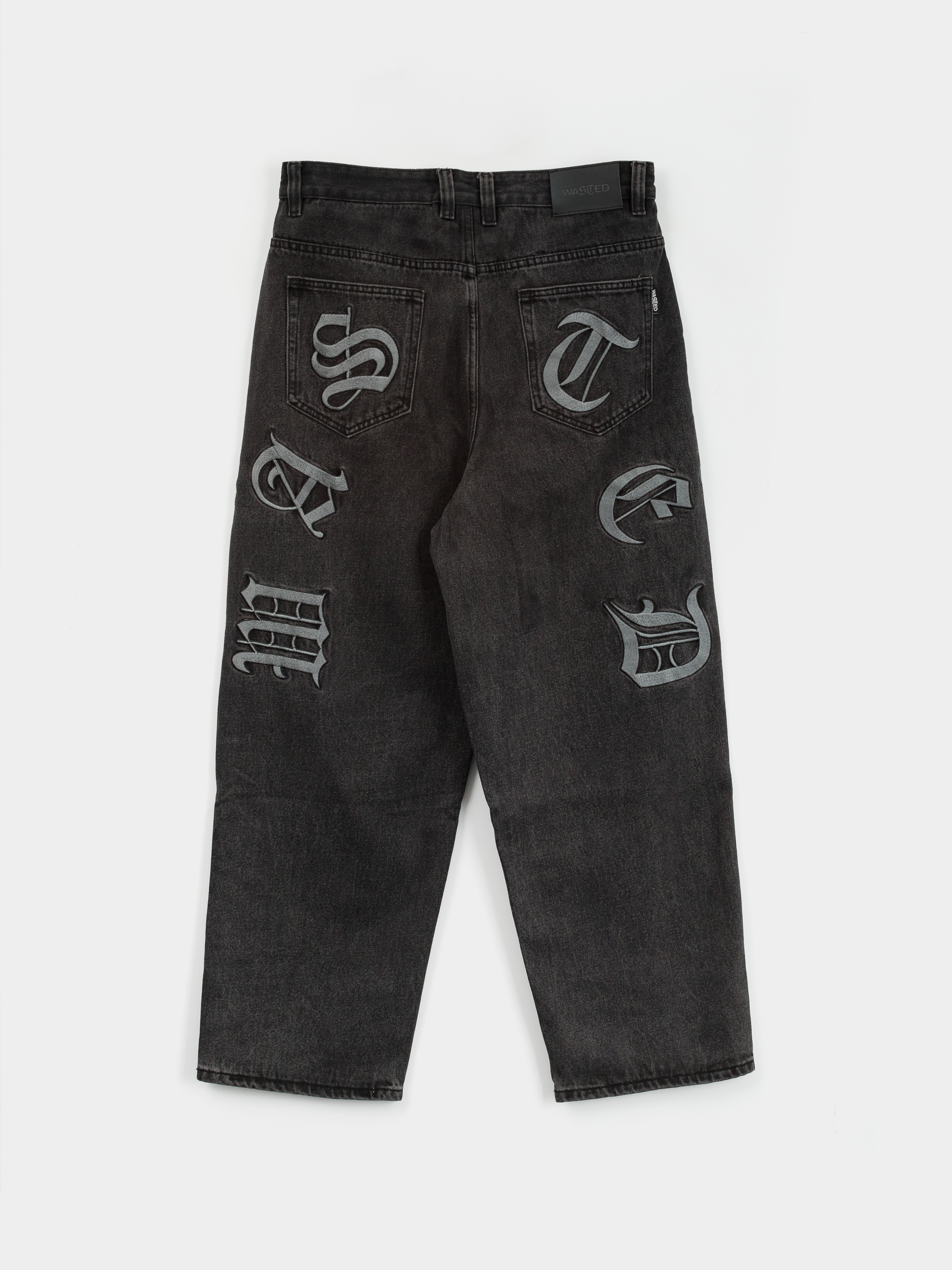 Pantaloni Wasted Paris Kingdom Curve Casper (faded black)