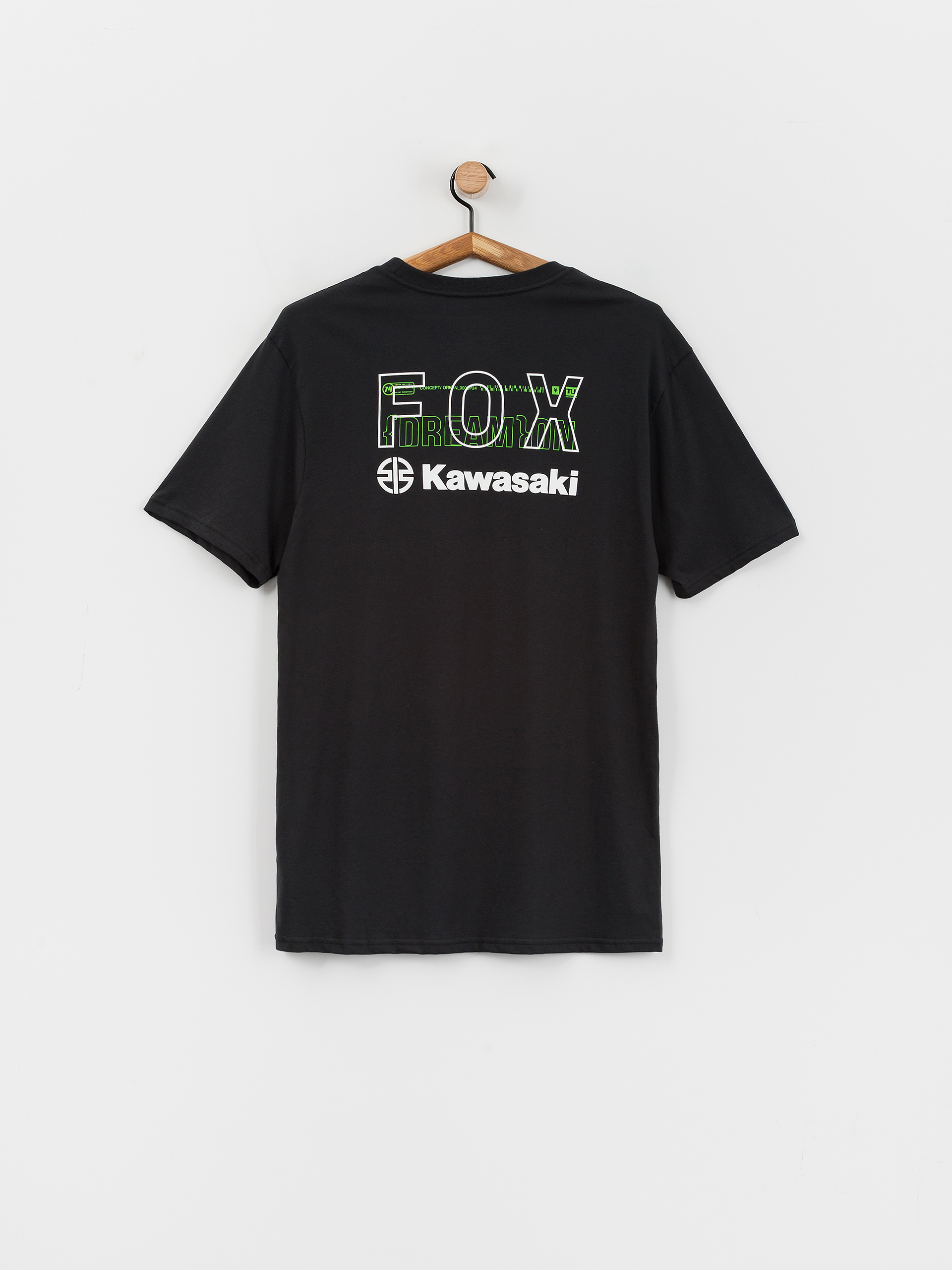 Tricou Fox X Kawasaki Ii (black)