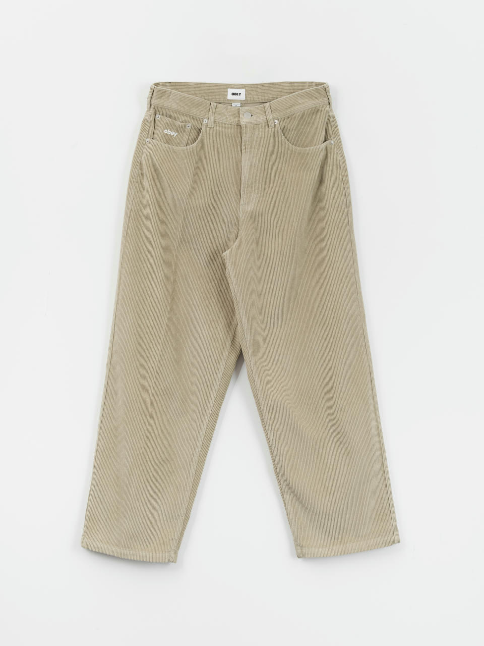 Pantaloni OBEY Bigwig Baggy Corduroy (abbey stone)