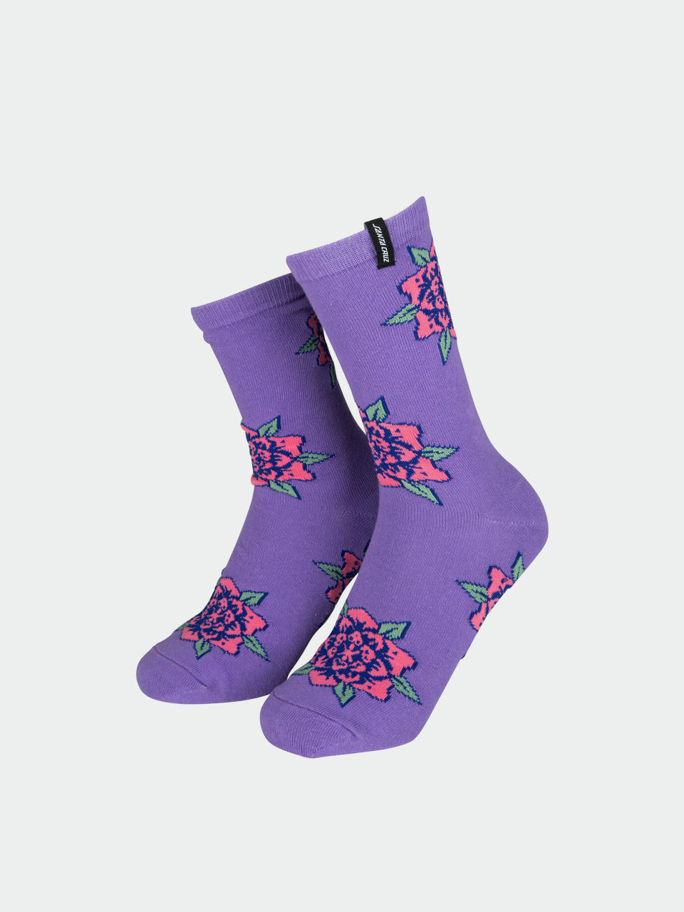 Șosete Santa Cruz Flower Set 2 Pack Wmn (purple/washed black)