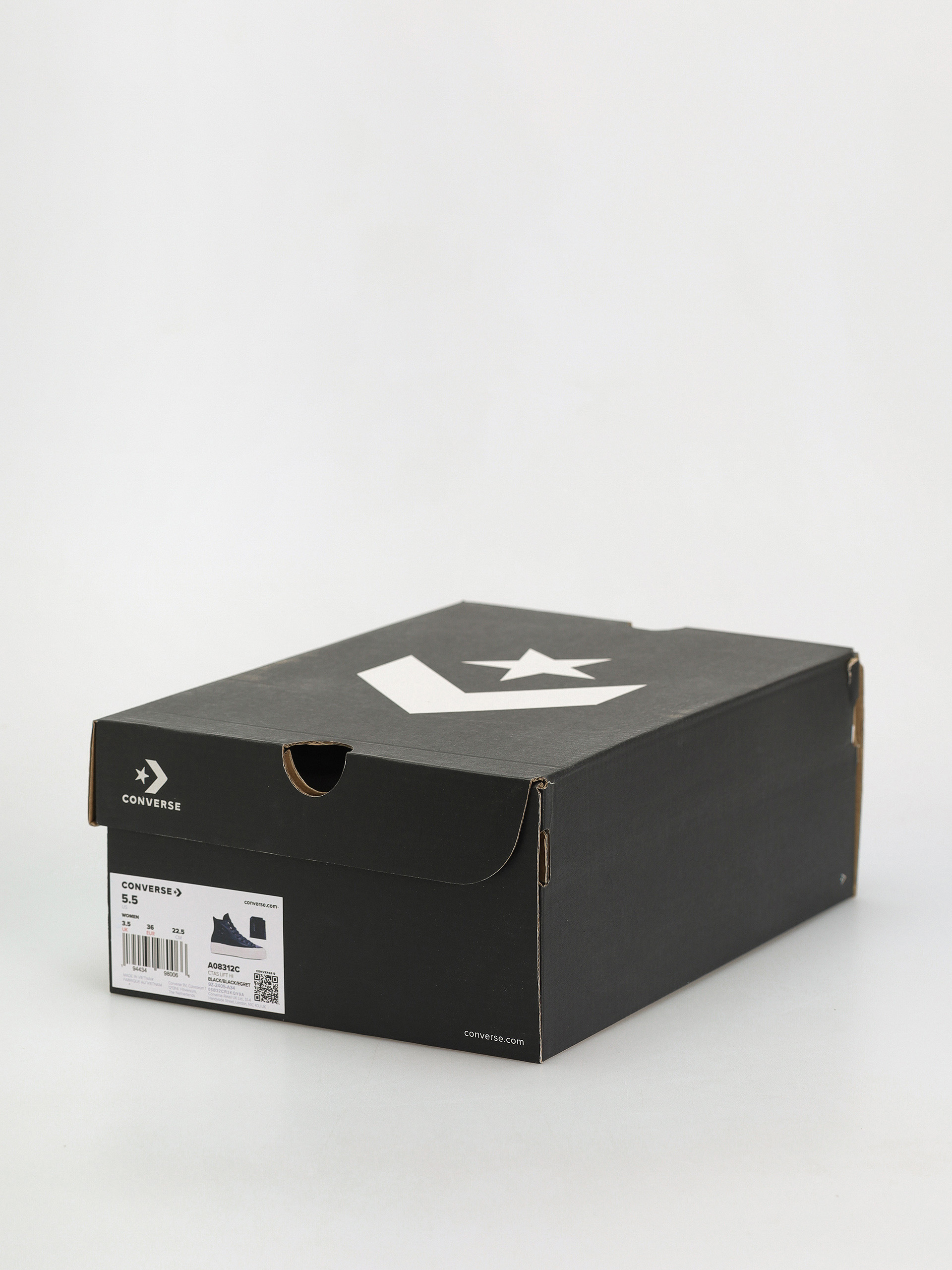 Teniși Converse Chuck Taylor All Star Lift Hi Wmn (black/black/egret)