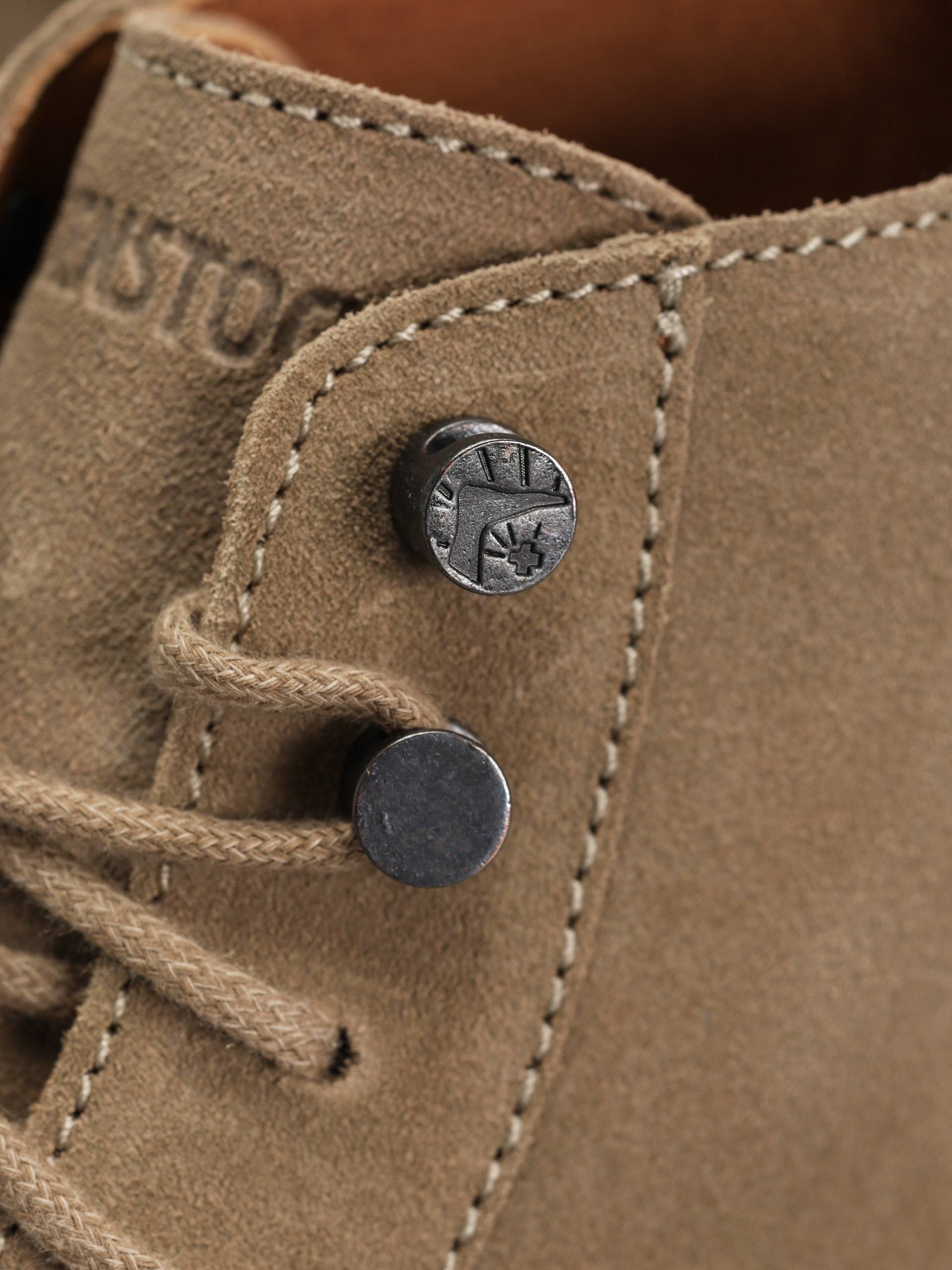 Pantofi Birkenstock Highwood Lace Mid Suede Leather Regular (taupe)