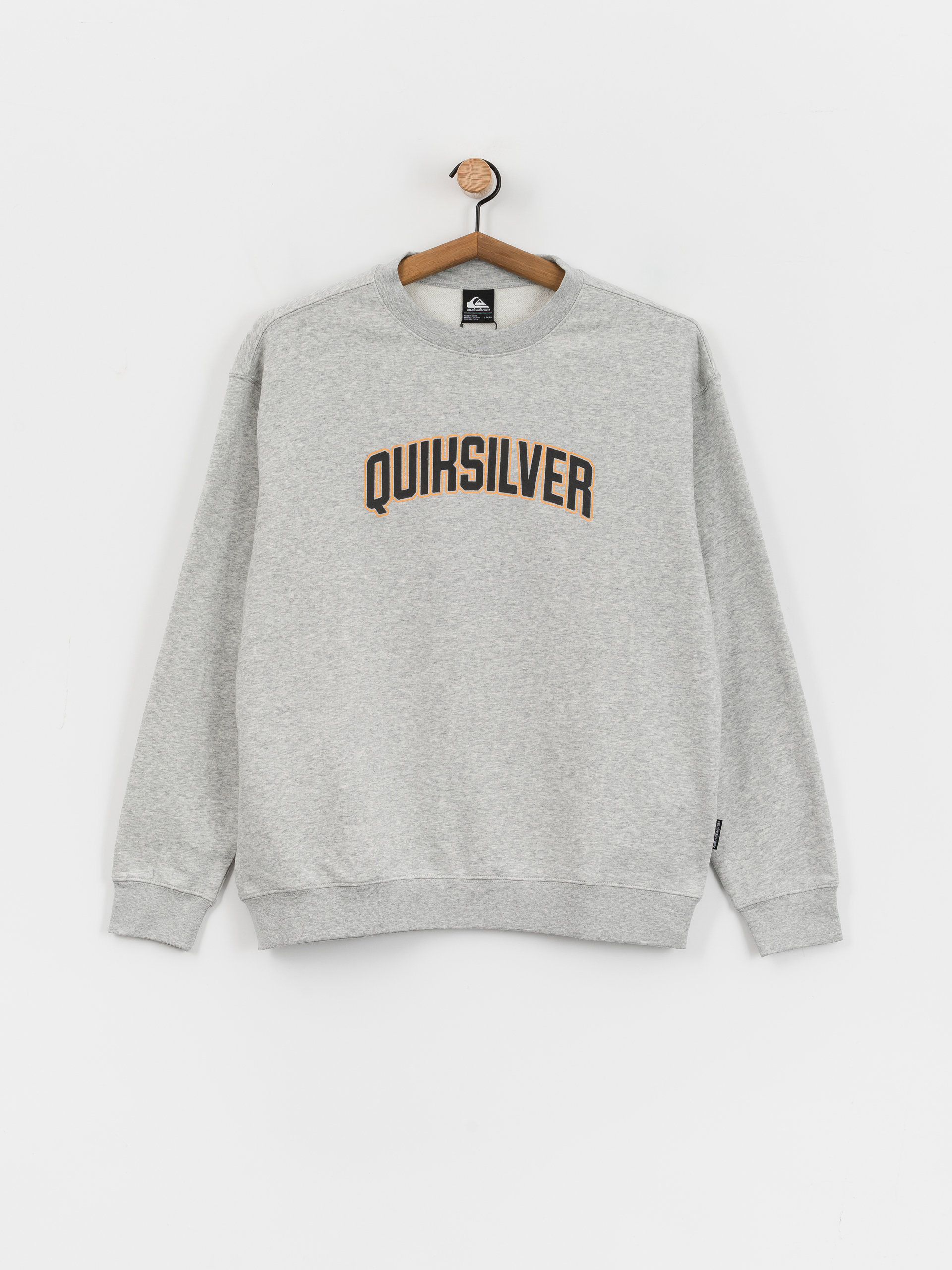Hanorac Quiksilver Graphic Crew (light grey heather)