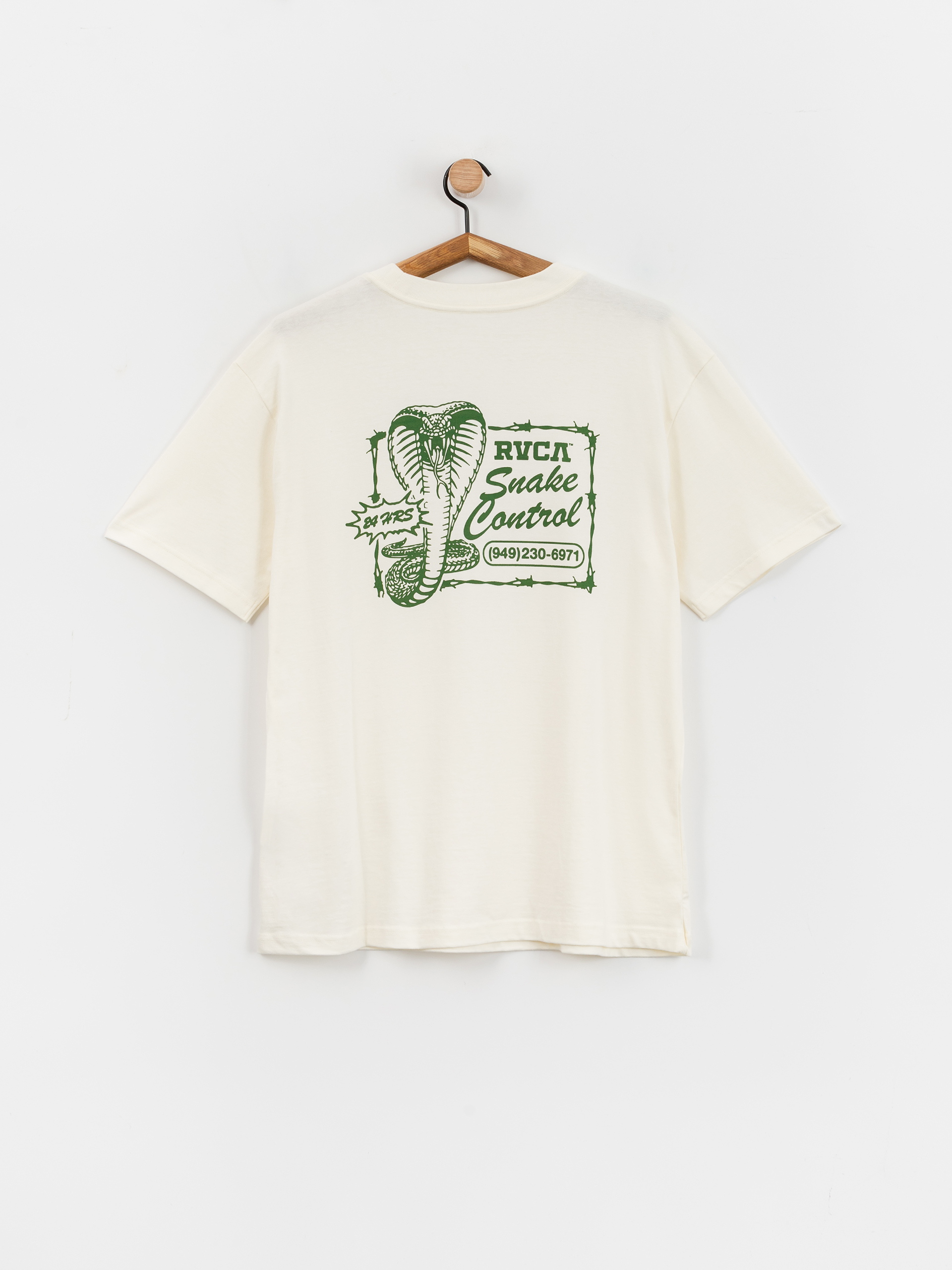 Tricou RVCA Cobra Service (antique white)