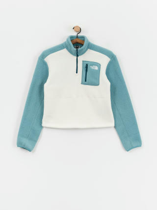 Hanorac din fleece The North Face Yumiori 1/4 Zip Wmn (algae blue/white dune/m)