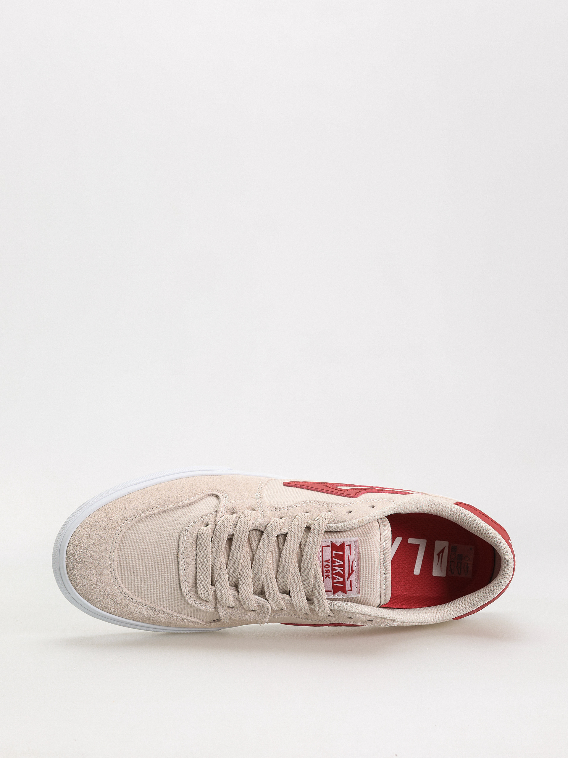 Pantofi Lakai York (white red)