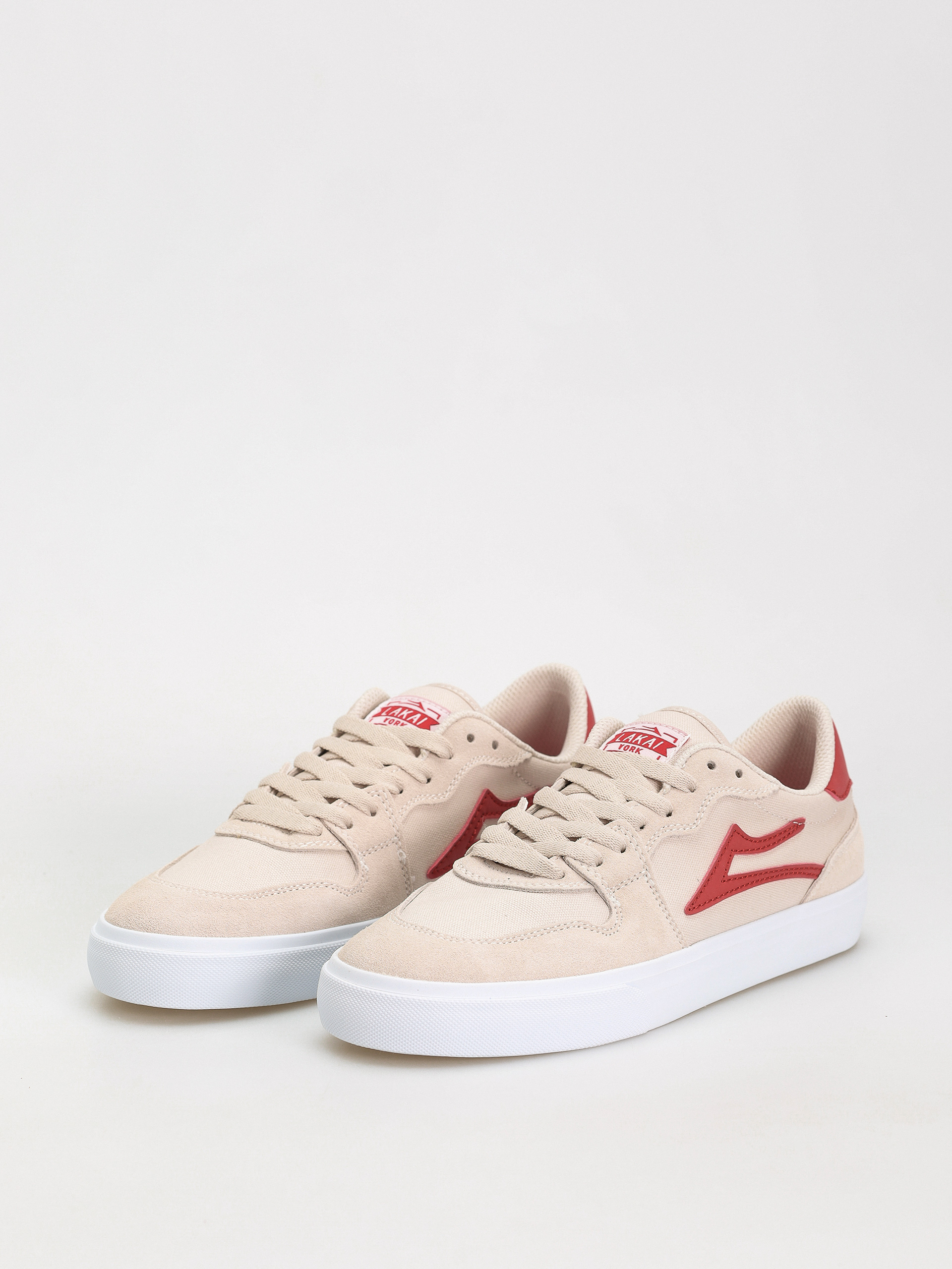 Pantofi Lakai York (white red)