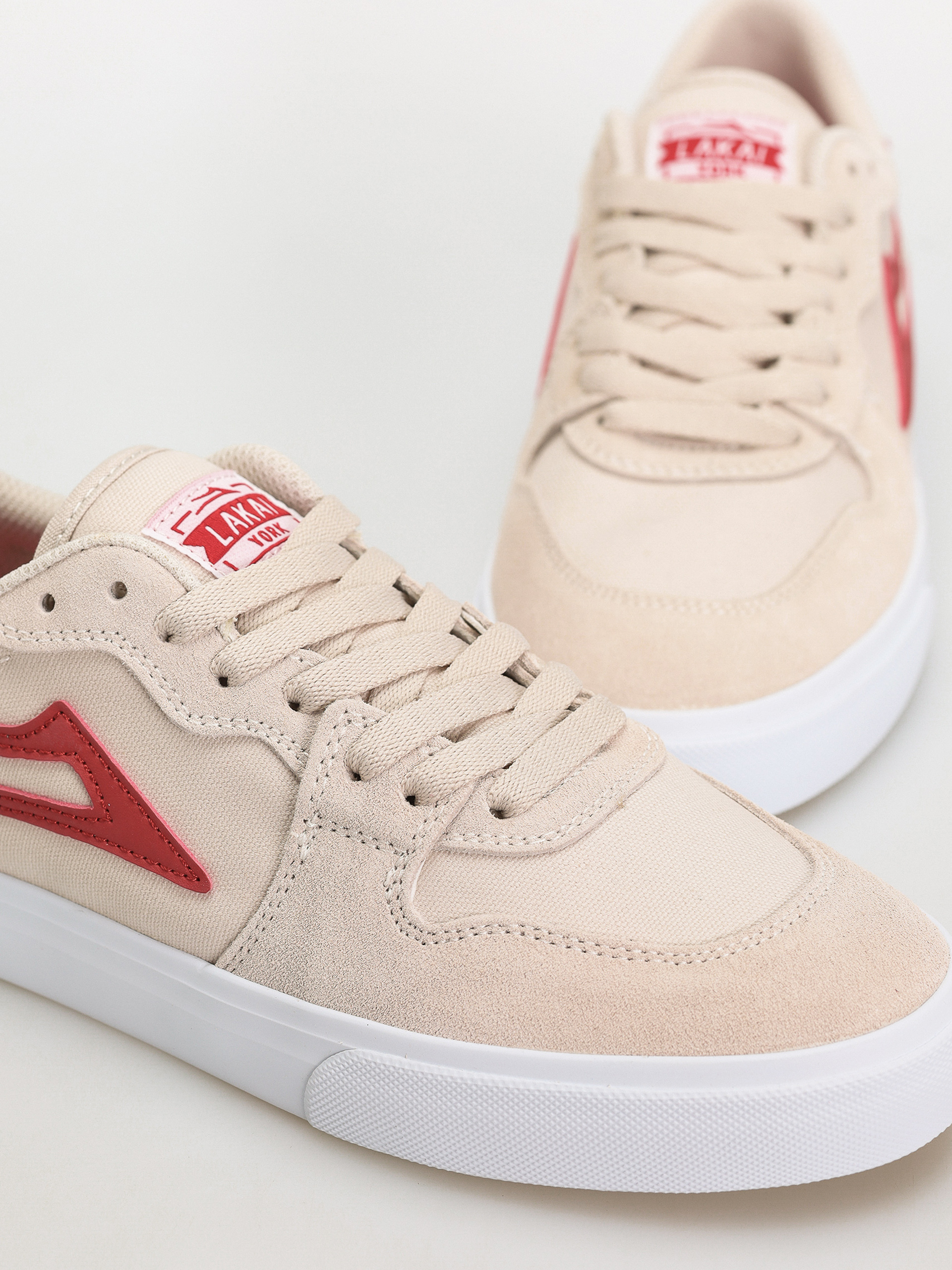 Pantofi Lakai York (white red)