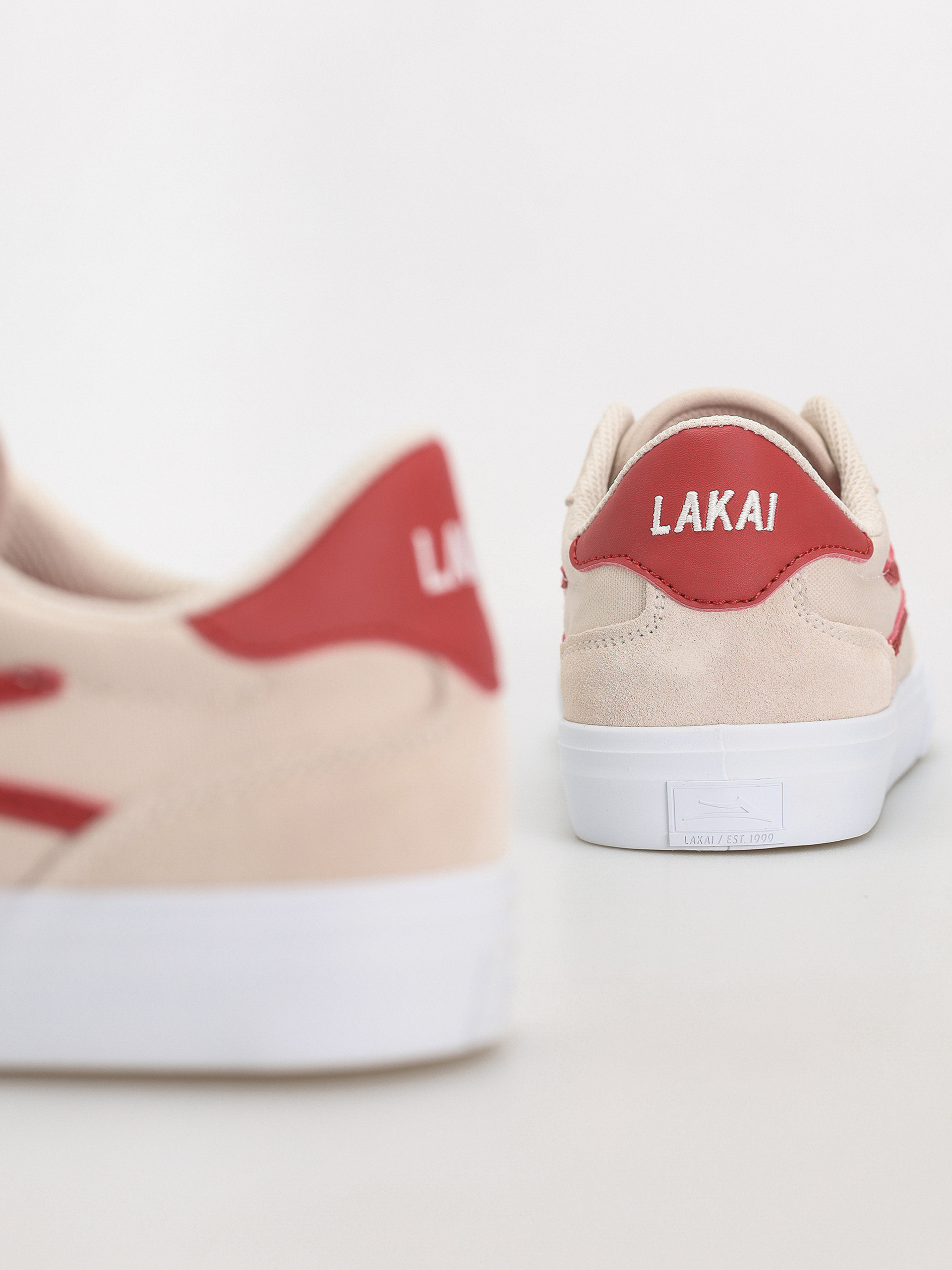 Pantofi Lakai York (white red)