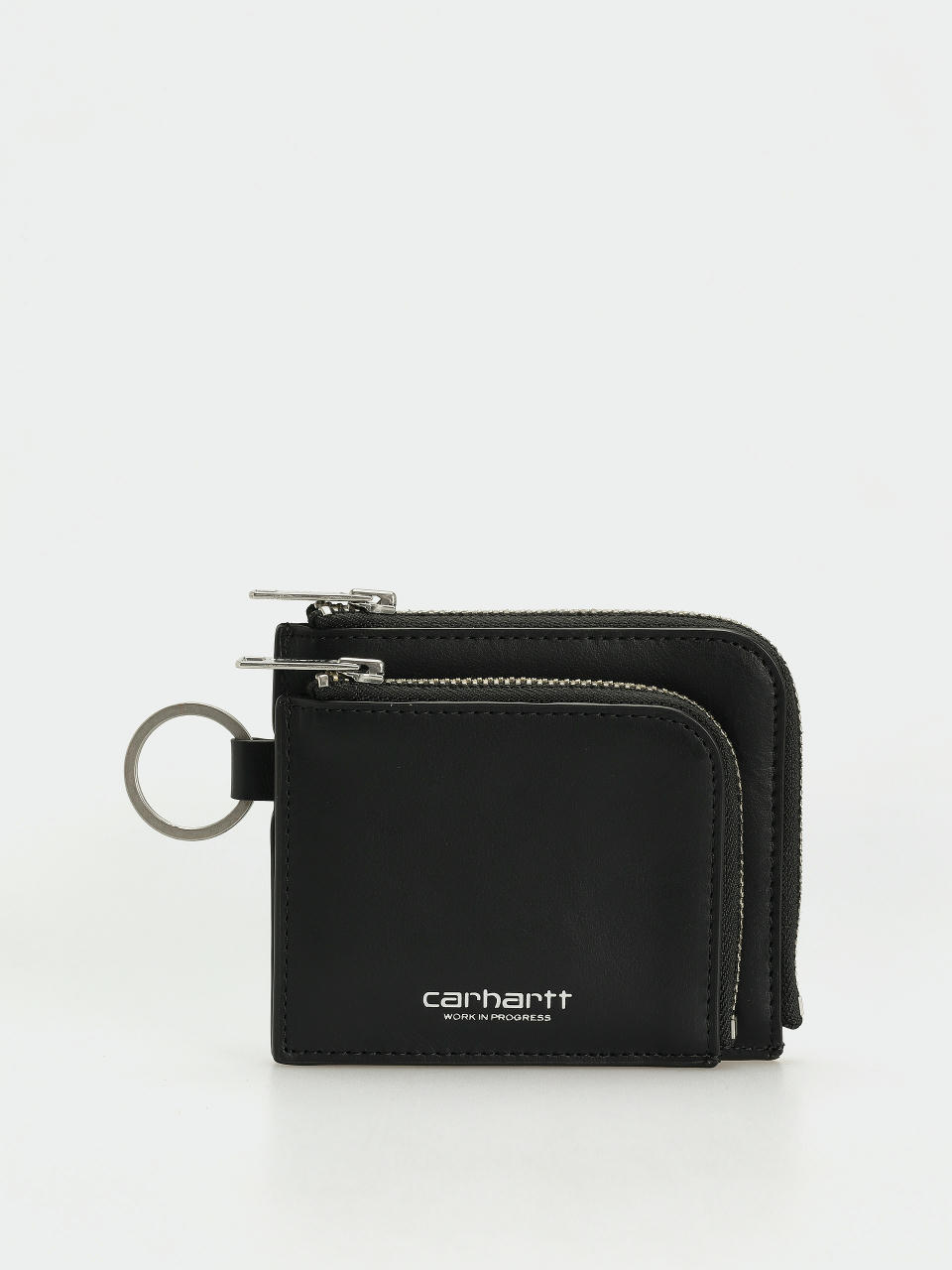 Portofel Carhartt WIP Double Vegas Zip (black/silver)