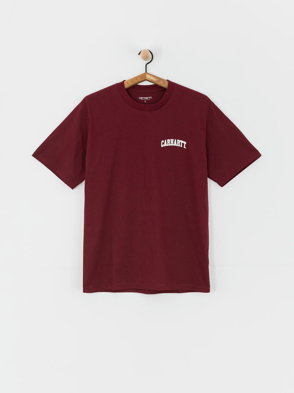 Tricou Carhartt WIP University Script (malbec/white)