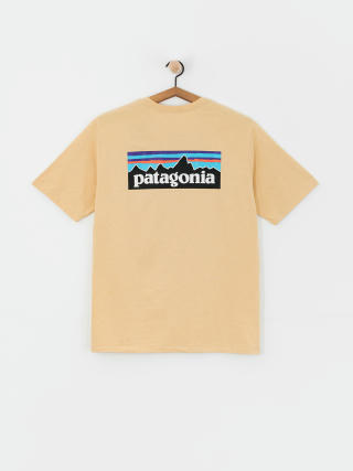 Tricou Patagonia P 6 Logo Responsibili (beeswax tan)