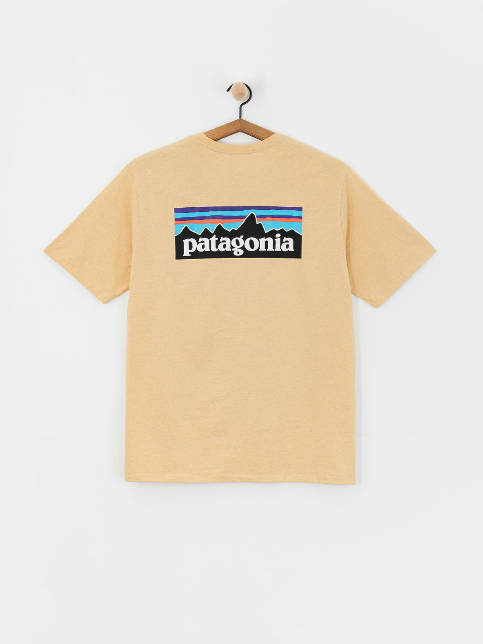 Tricou Patagonia P 6 Logo Responsibili (beeswax tan)