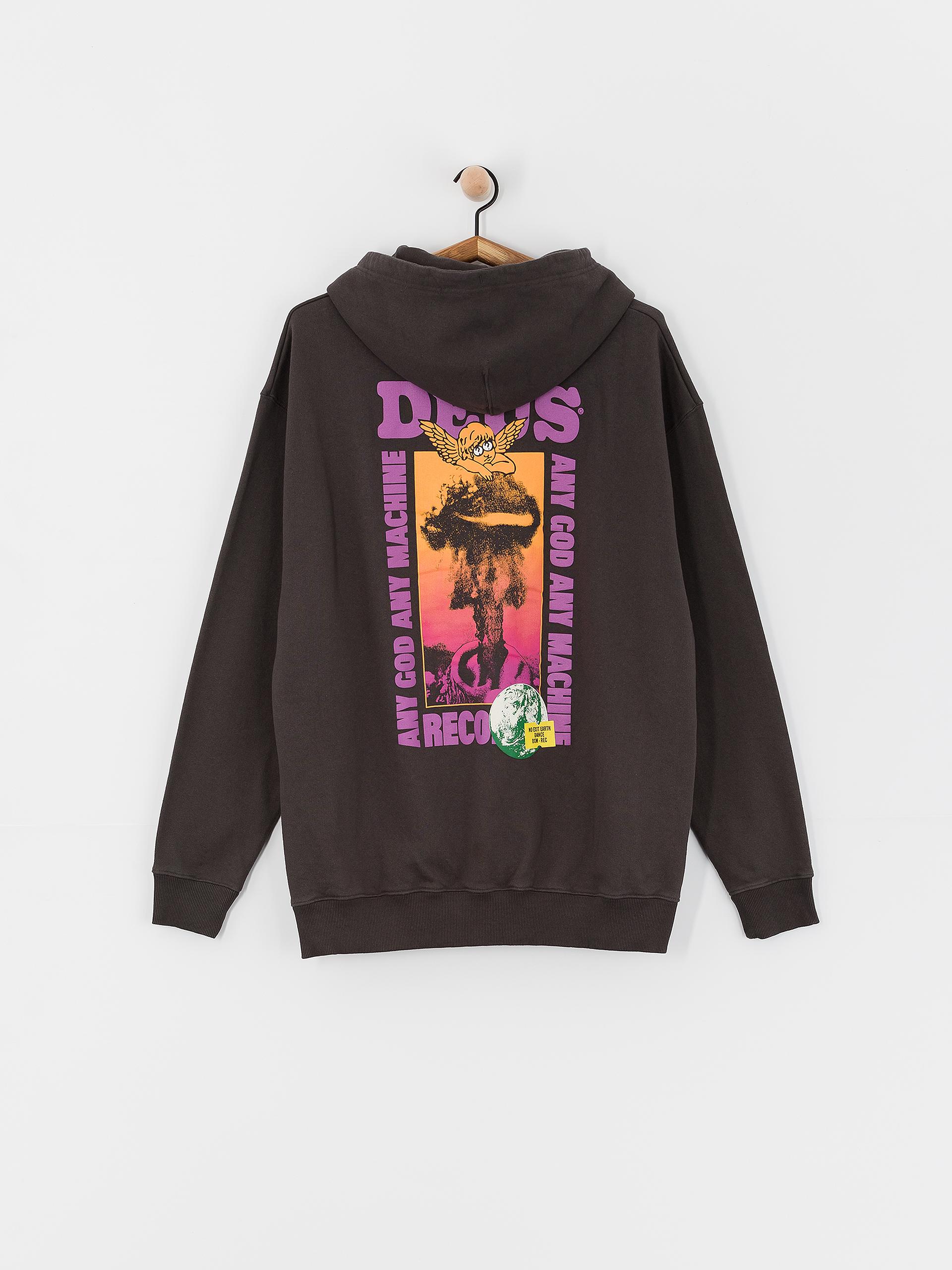 Hanorac cu glugă Deus Ex Machina Angel Energy HD (anthracite)