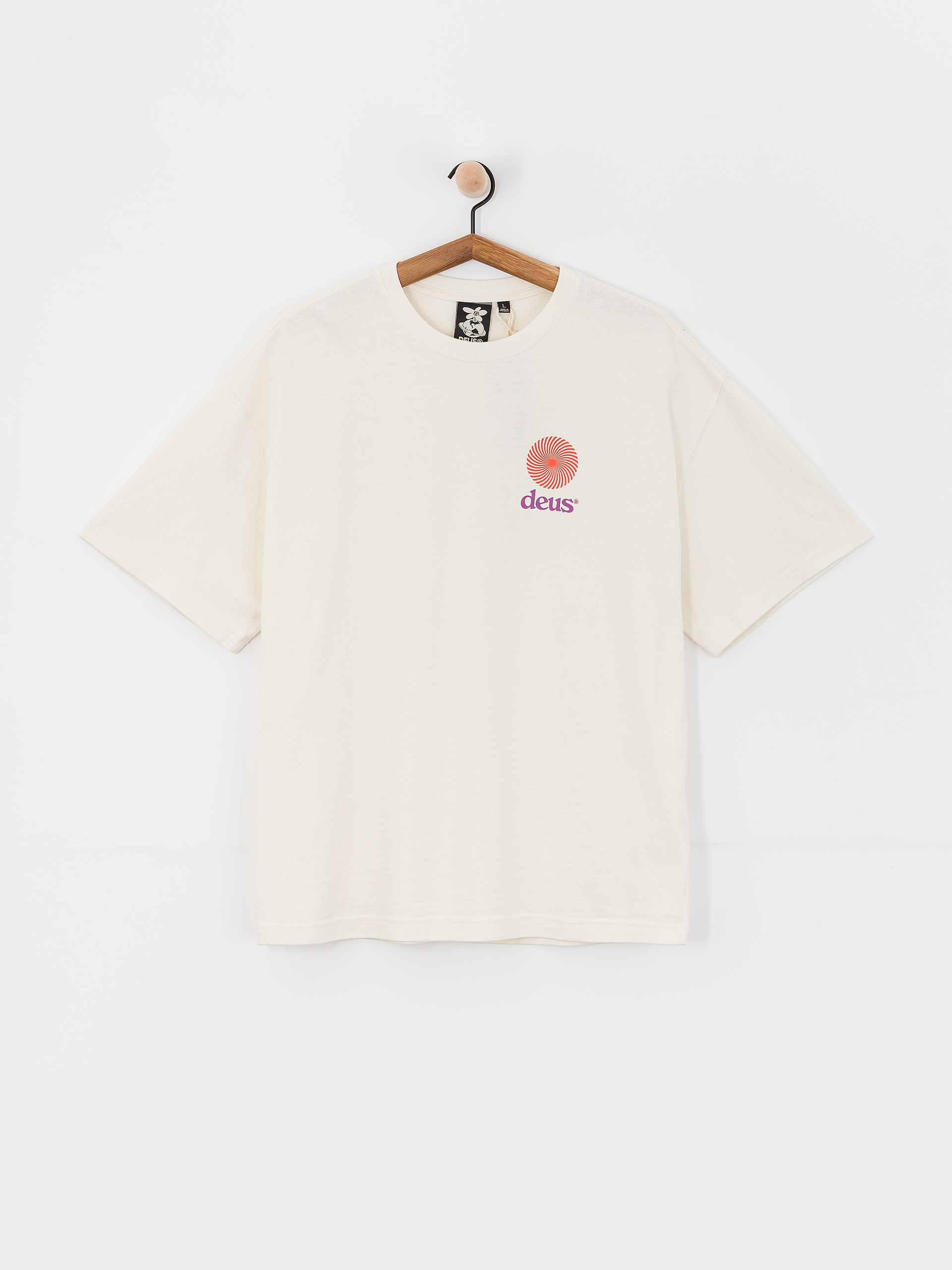 Tricou Deus Ex Machina Strata (vintage white)