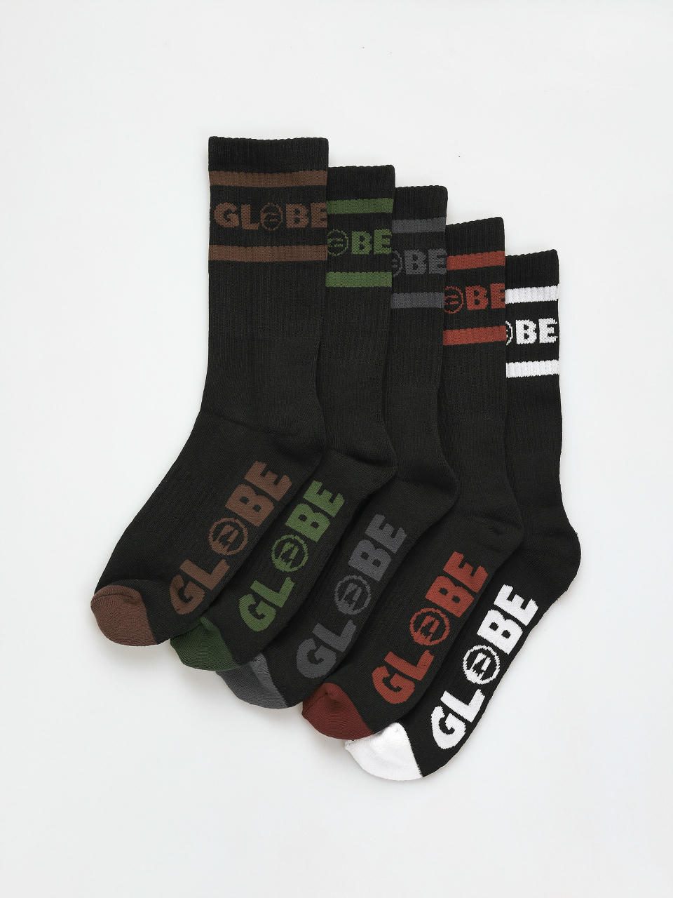 Șosete Globe Tilt Hi Crew 5 Pack (black/assorted)