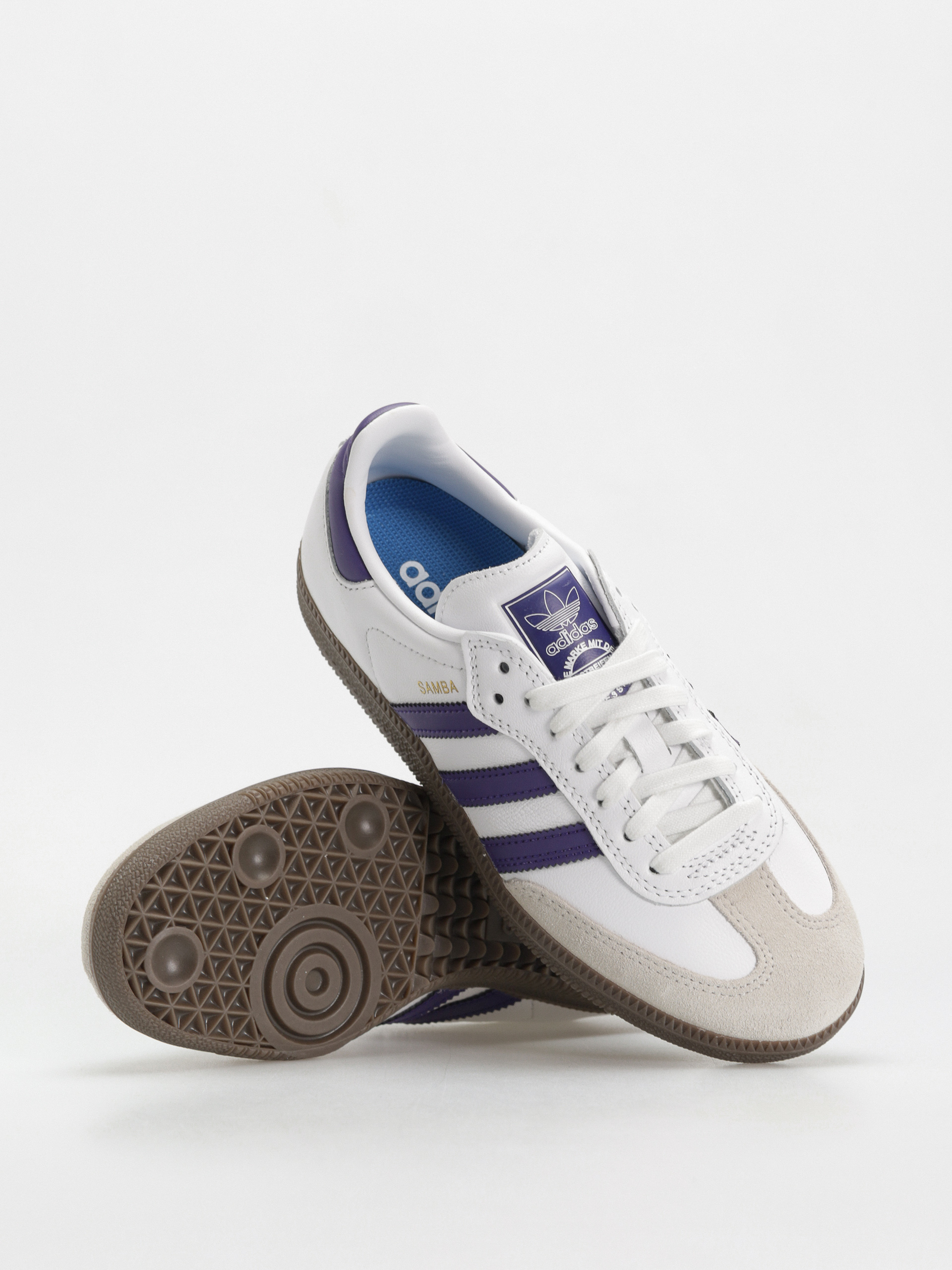 Pantofi adidas Samba ADV - alb (ftwwht/cpurpl/goldmt)