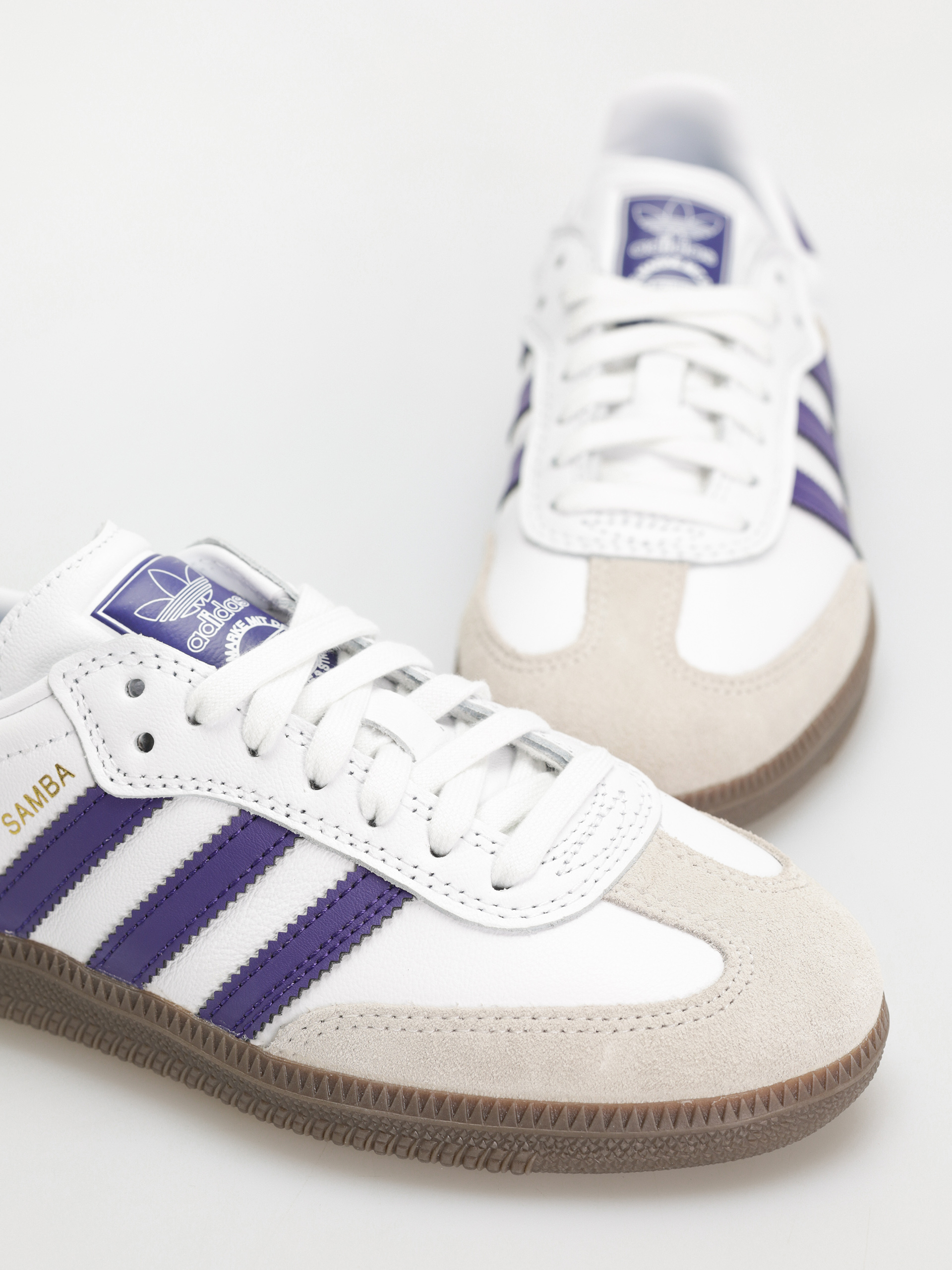 Pantofi adidas Samba ADV - alb (ftwwht/cpurpl/goldmt)