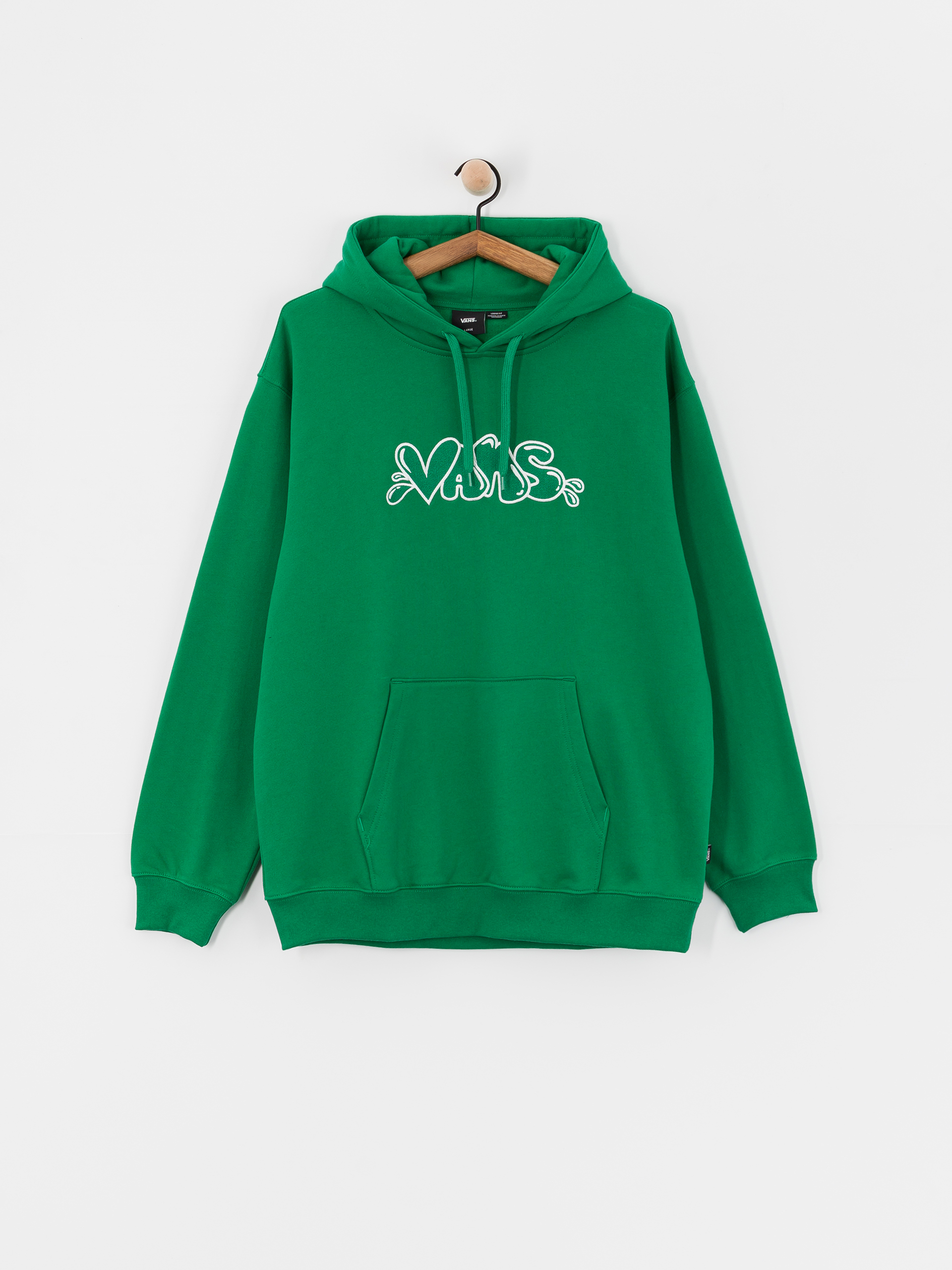 Hanorac cu glugă Vans Caps Loose HD (verdant green)