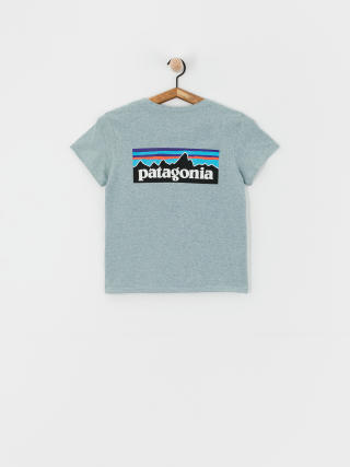 Tricou Patagonia P-6 Logo Responsibili Wmn (thermal blue)