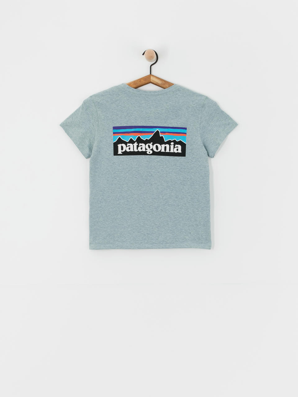 Tricou Patagonia P-6 Logo Responsibili Wmn (thermal blue)