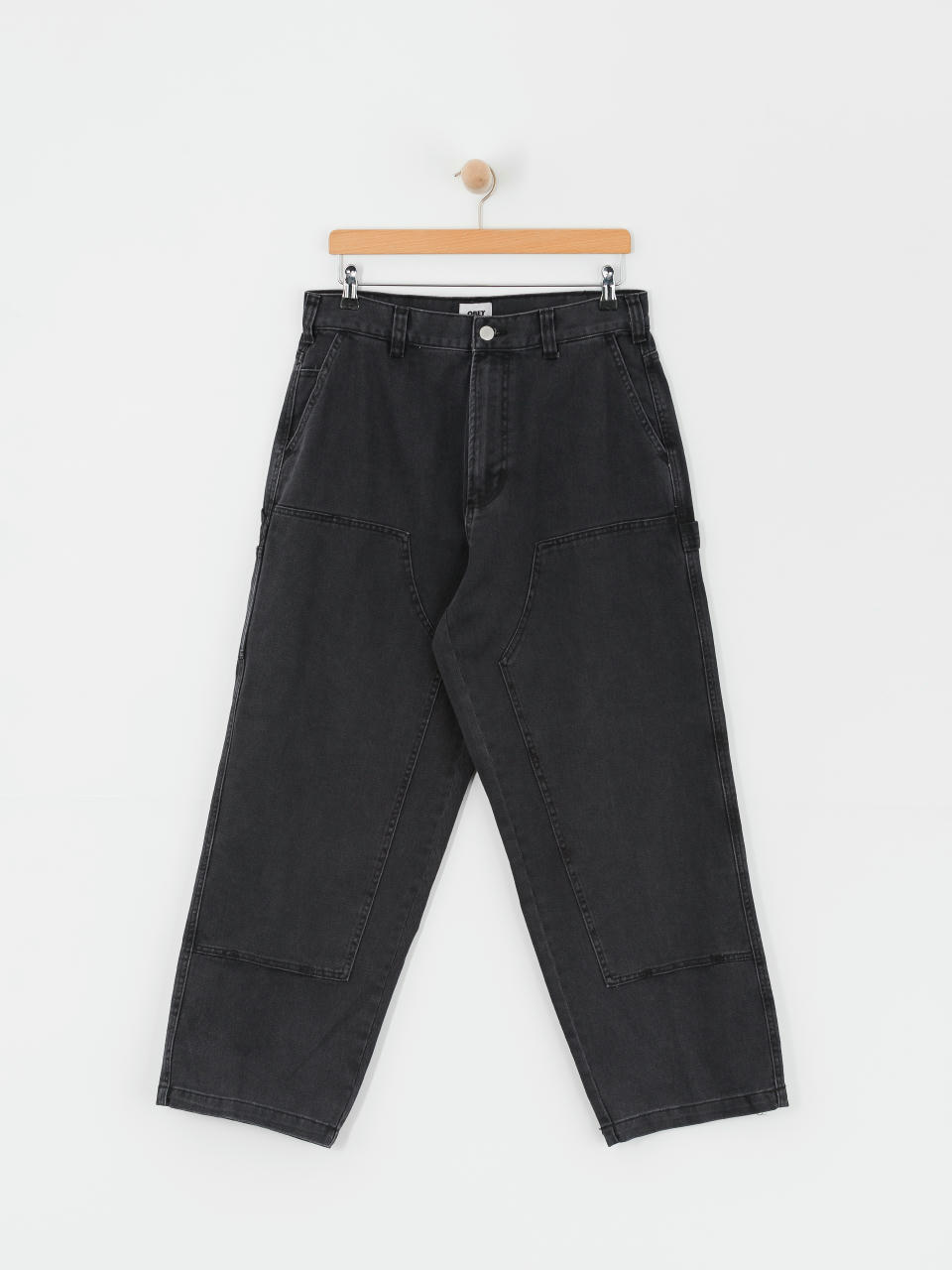 Pantaloni OBEY Bigwig Denim Carpenter (black faded wash)