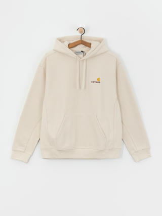 Hanorac cu glugă Carhartt WIP American Script HD (moonbeam)