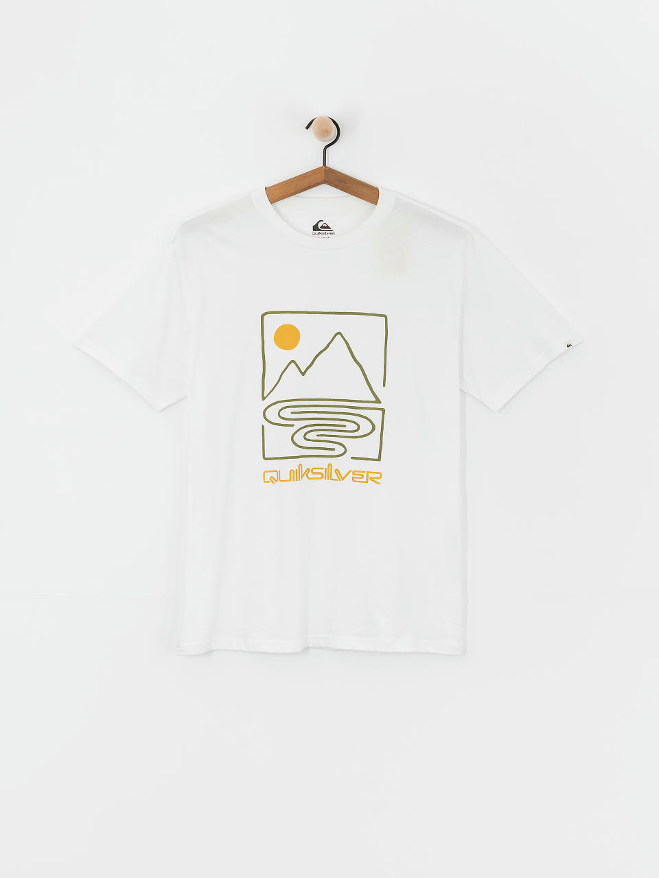 Tricou Quiksilver Qs Outline Mountains (white)