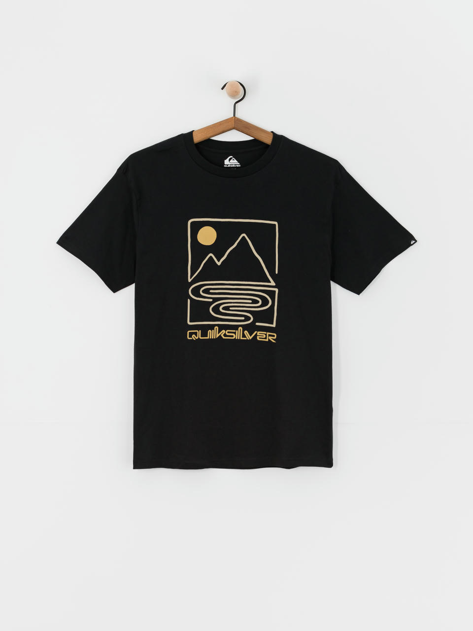 Tricou Quiksilver Qs Outline Mountains (black)