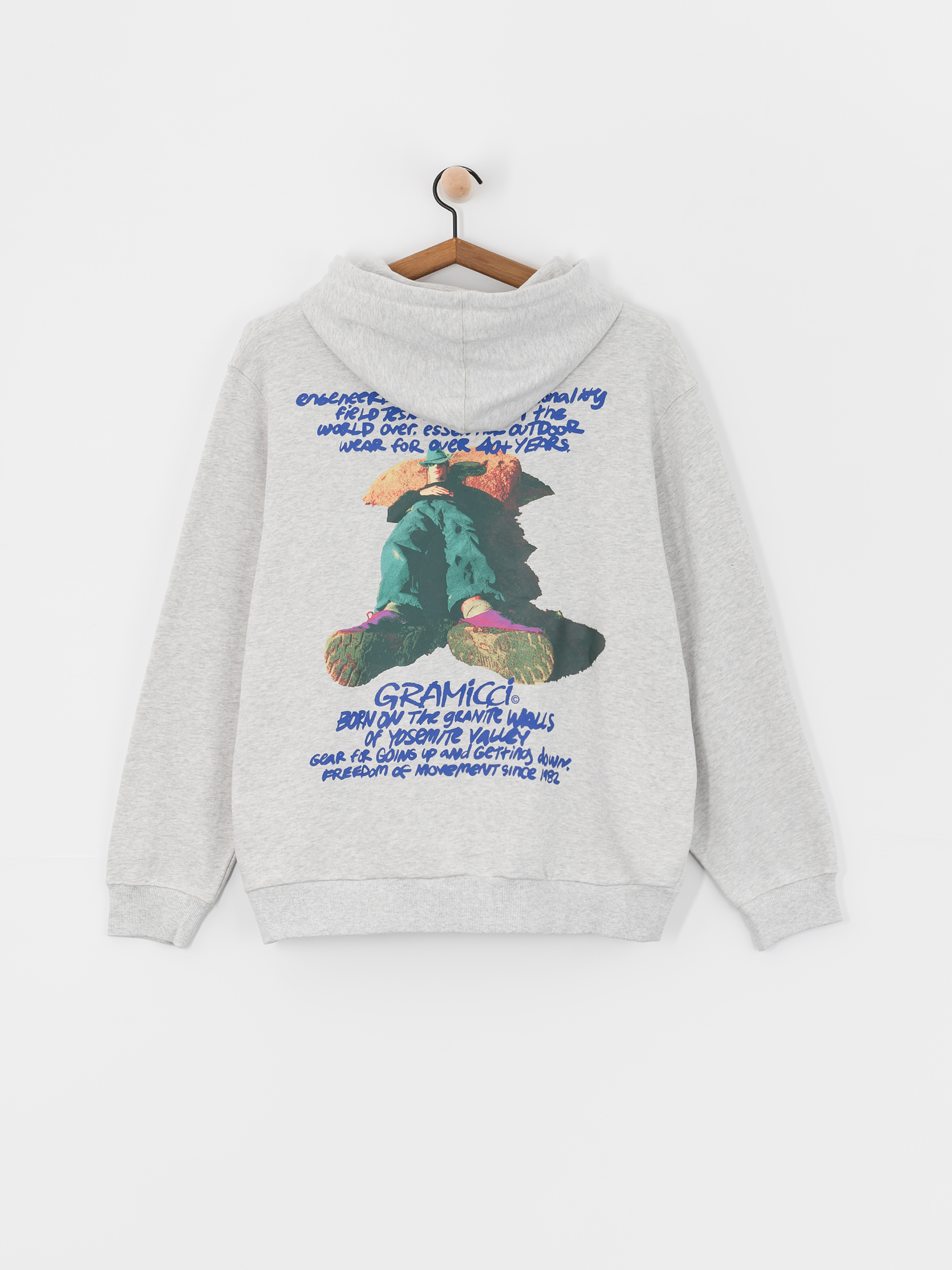 Hanorac cu glugă Gramicci Napping Climber HD (grey heather)