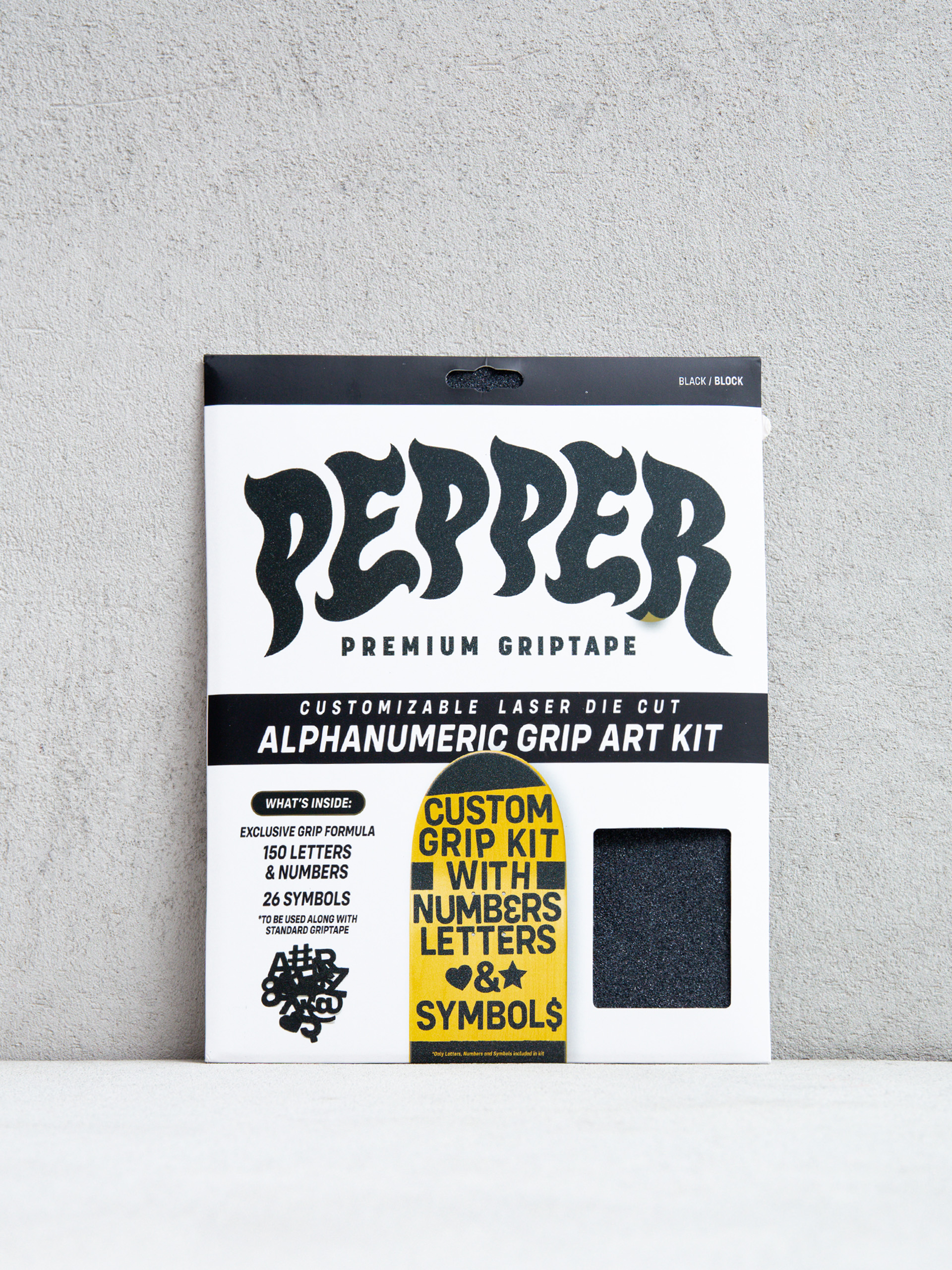 Grip Pepper_Griptape Alphanumeric (black)