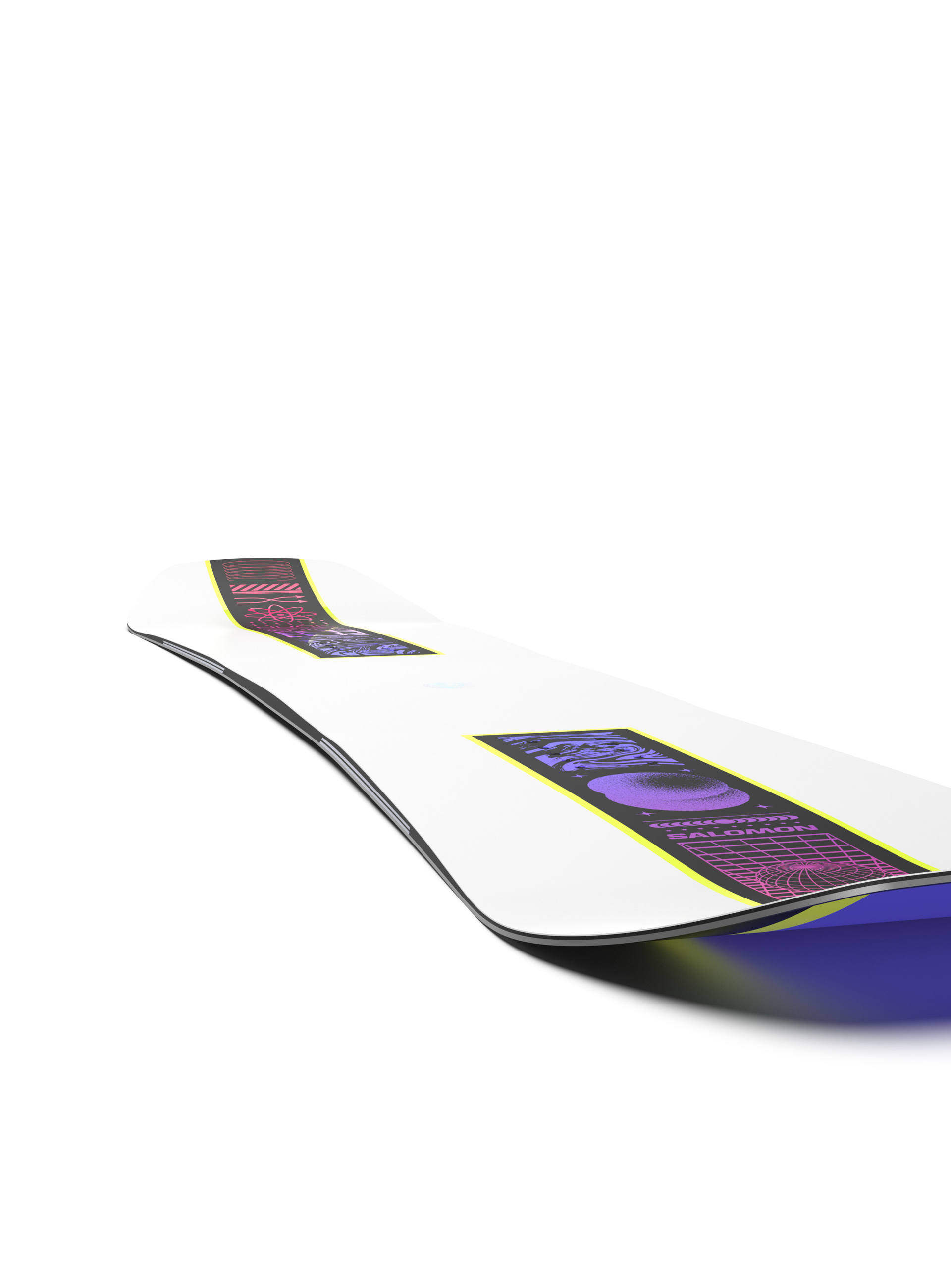 Snowboard Salomon Huck Knife - alb, negru, multicolor (white/black)