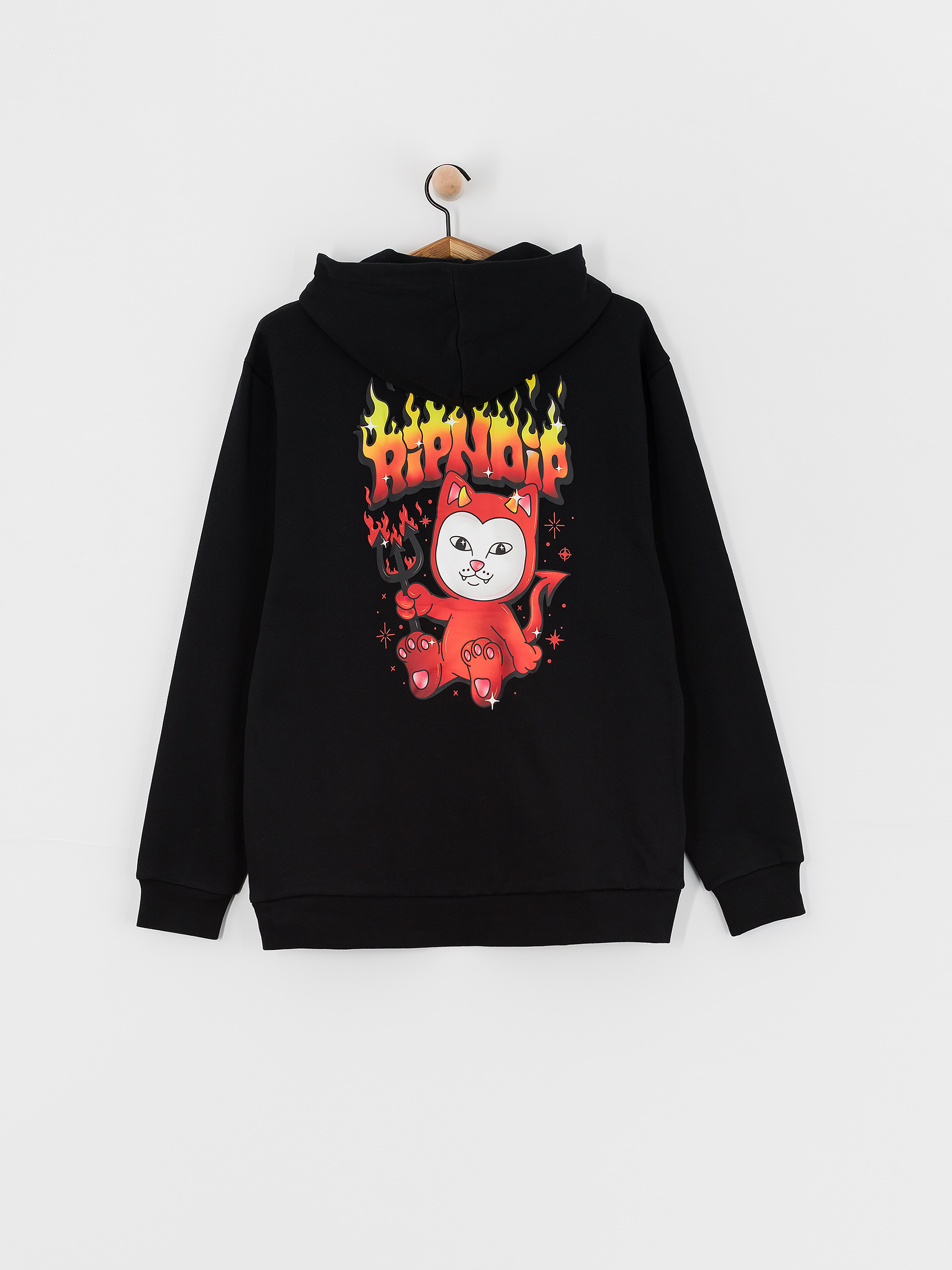 Hanorac cu glugă RipNDip Scary Cute HD (black)