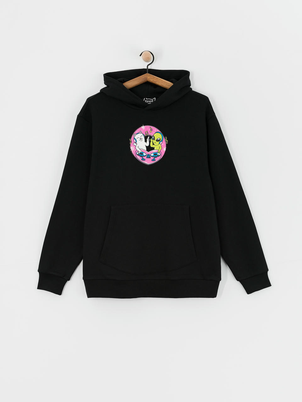 Hanorac cu glugă RipNDip Love Is Ripndip HD (black)