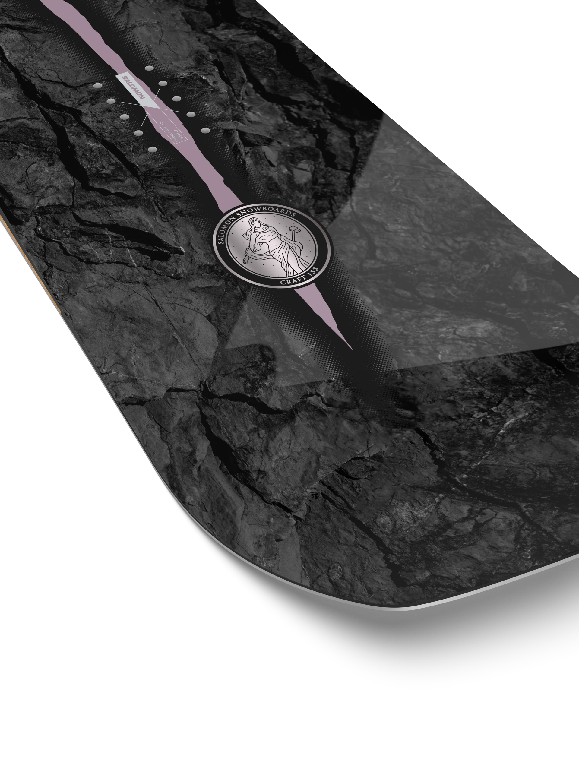 Snowboard Salomon Craft - alb, negru