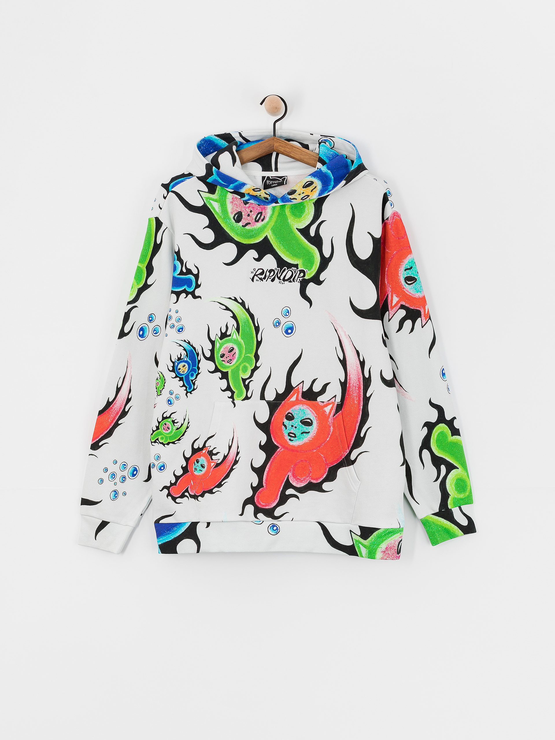 Hanorac cu glugă RipNDip Ember HD (dusty grey)