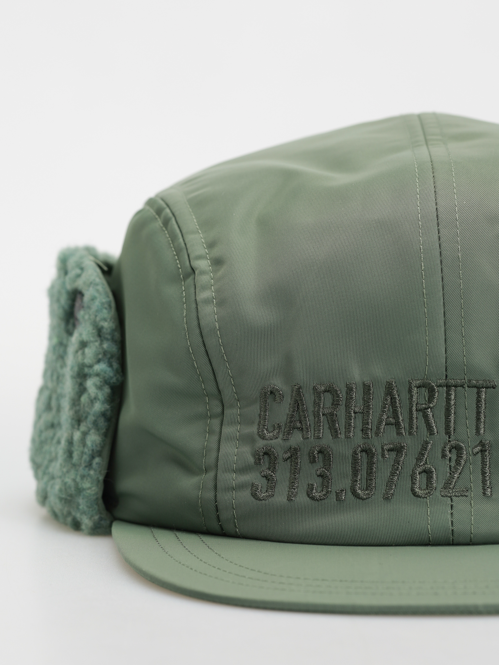Șapcă Carhartt WIP Olten Ear Guard (duck green/duck green)